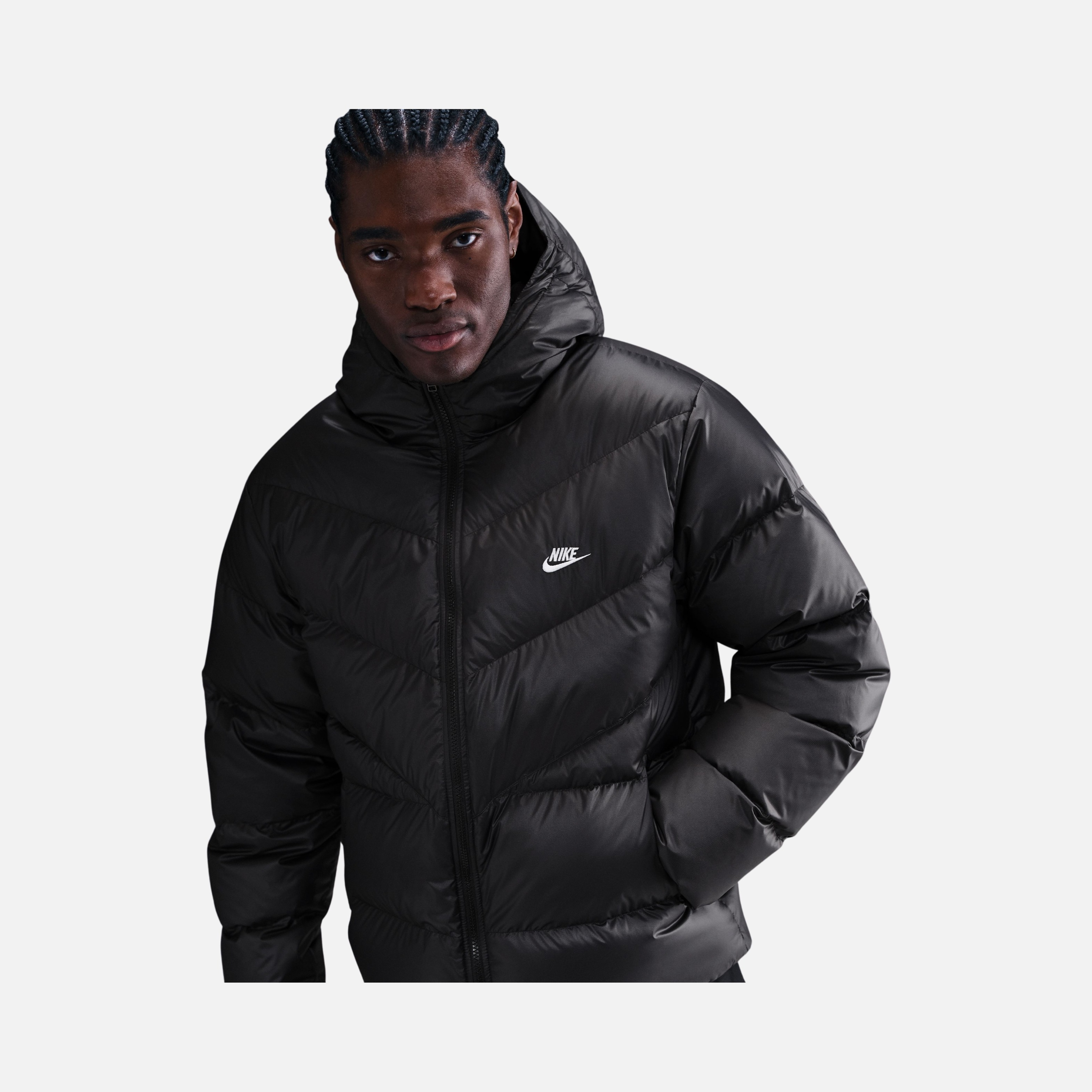 Nike Windrunner Stmnt Down Erkek Kapüşonlu Mont