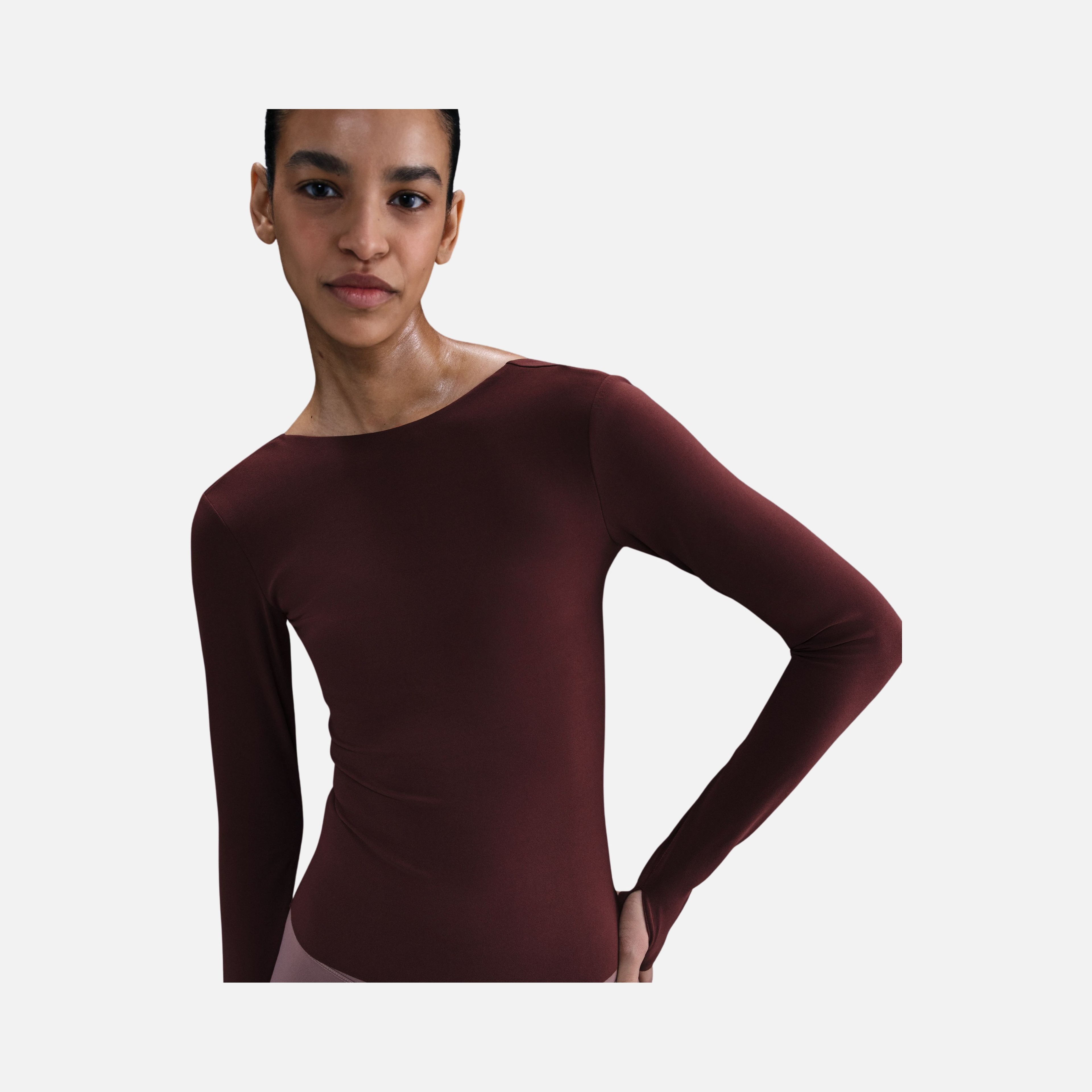 Nike W Zenvy Df Ls Top Nv Kadın Uzun Kollu Tişört