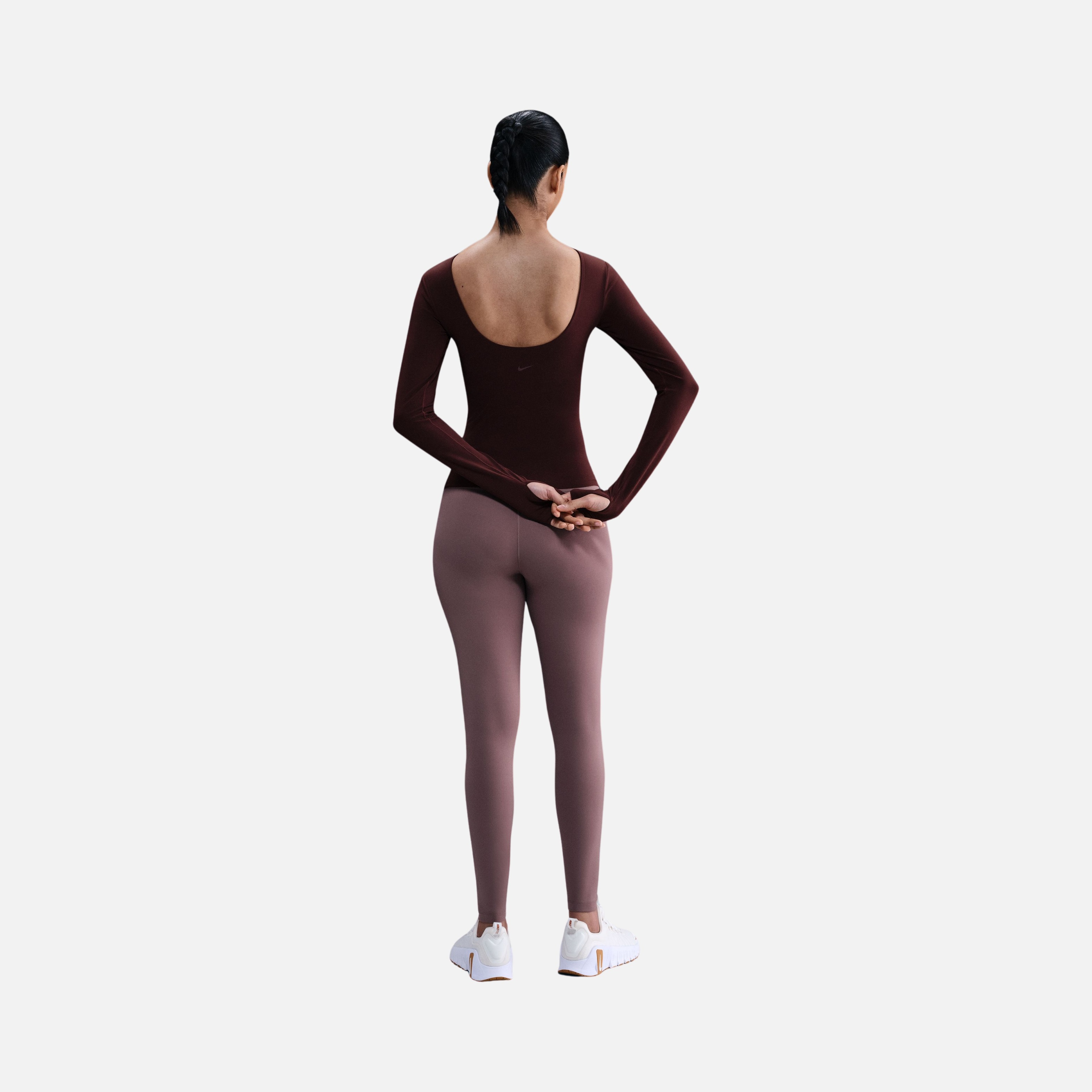 Nike W Zenvy Df Ls Top Nv Kadın Uzun Kollu Tişört