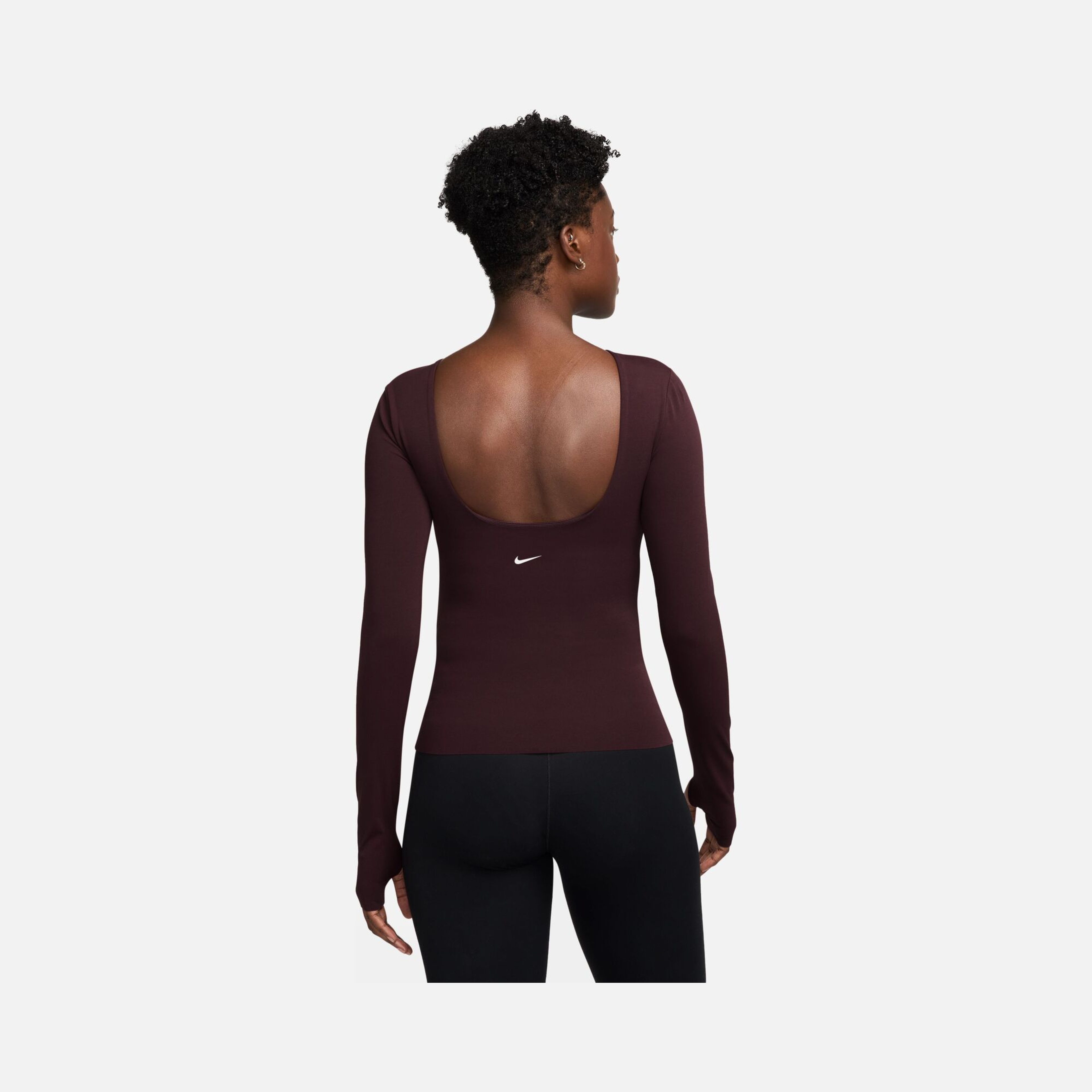Nike W Zenvy Df Ls Top Nv Kadın Uzun Kollu Tişört