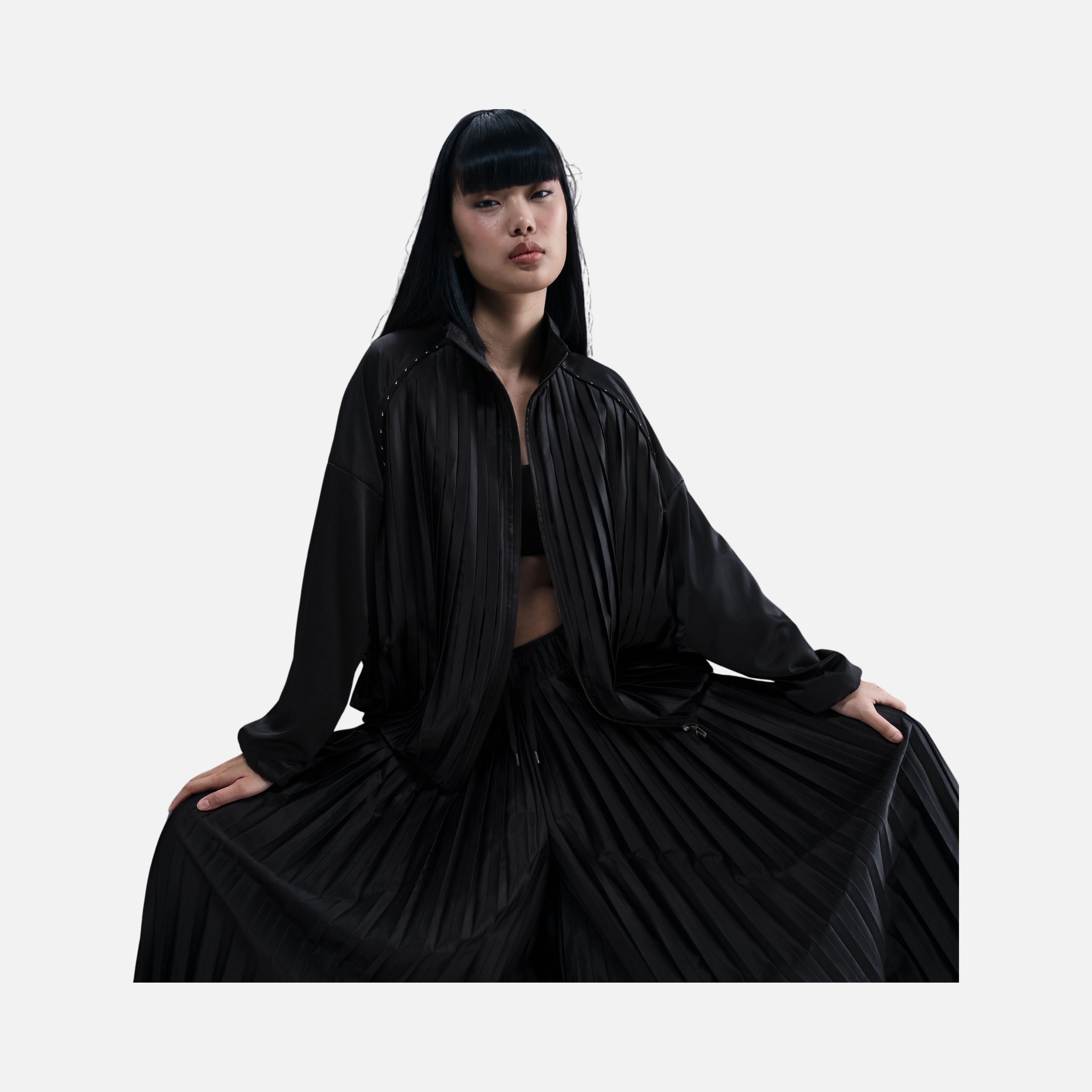 Nike Sportswear Collection Mid-Rise Pleated Track Kadın Pantolon