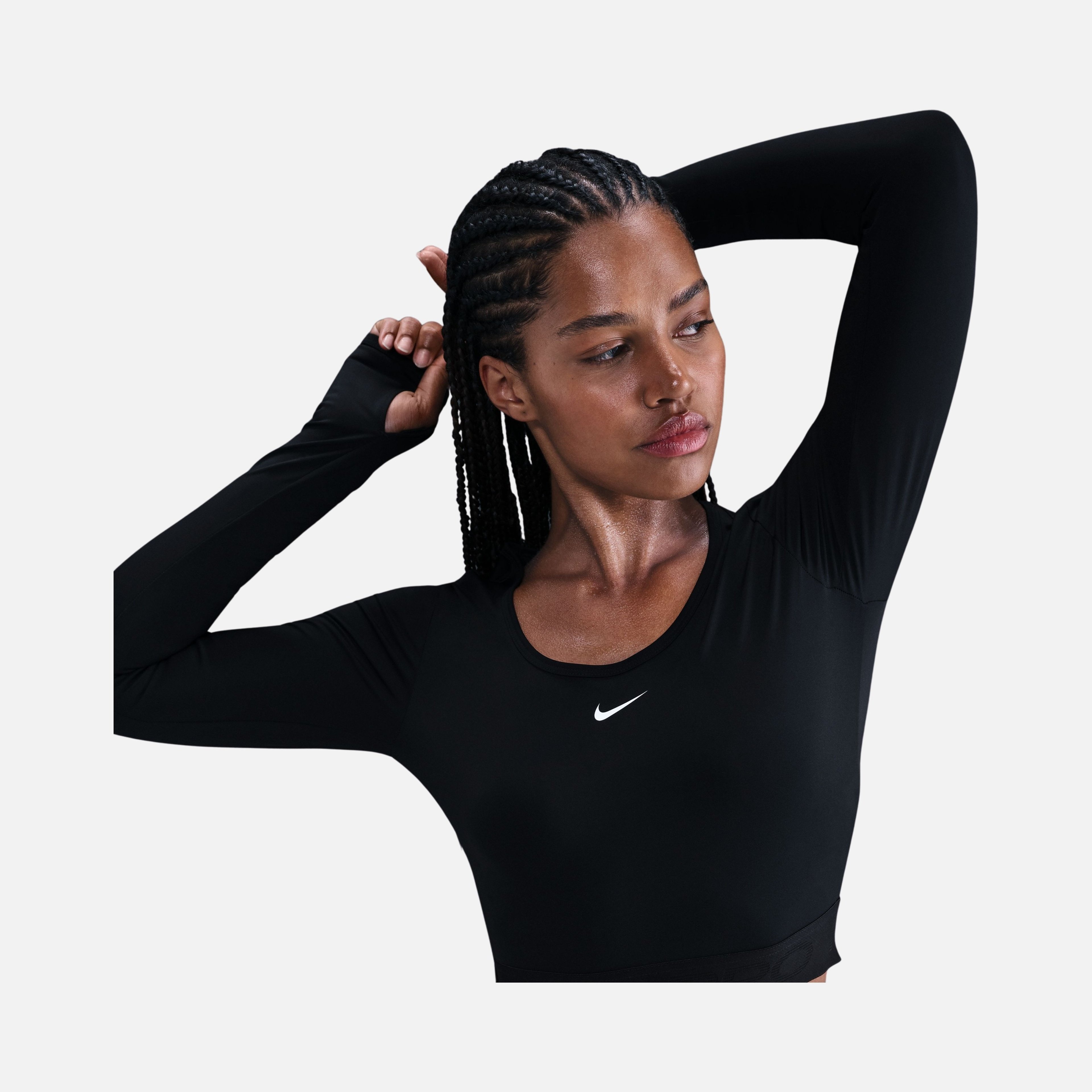 Nike W Np Df Ls Top Gg Shine Kadın Uzun Kollu Tişört