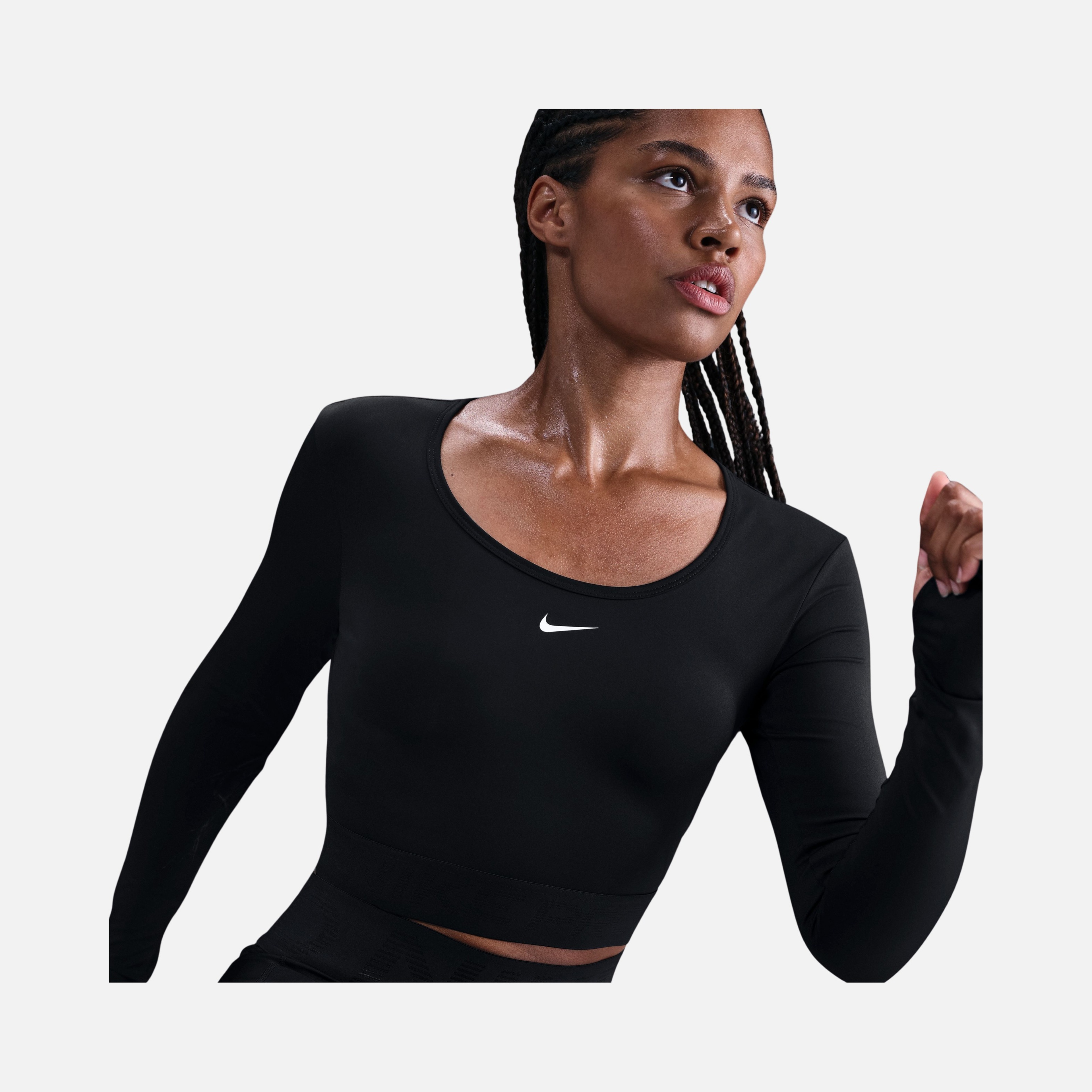 Nike W Np Df Ls Top Gg Shine Kadın Uzun Kollu Tişört