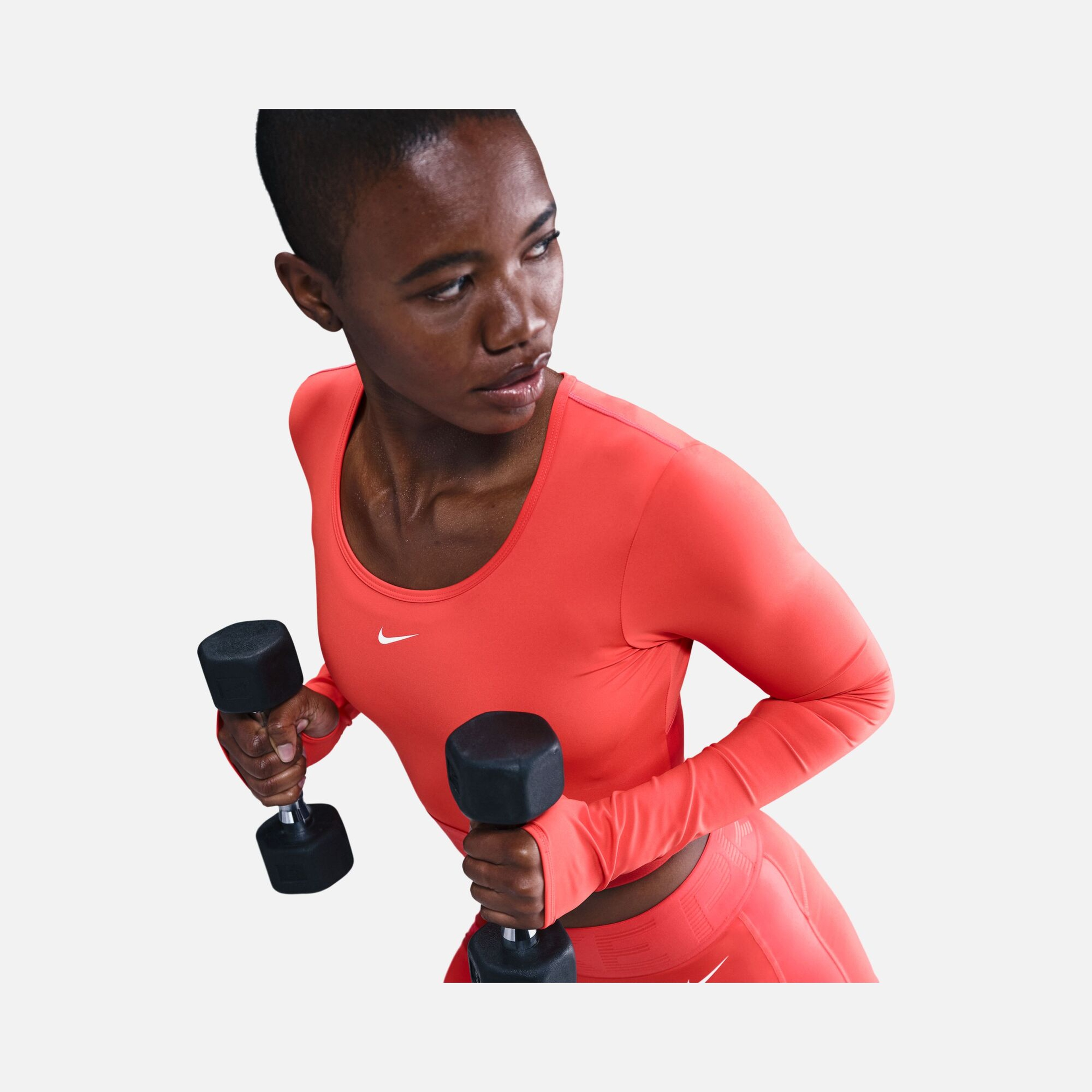 Nike W Np Df Ls Top Gg Shine Kadın Uzun Kollu Tişört