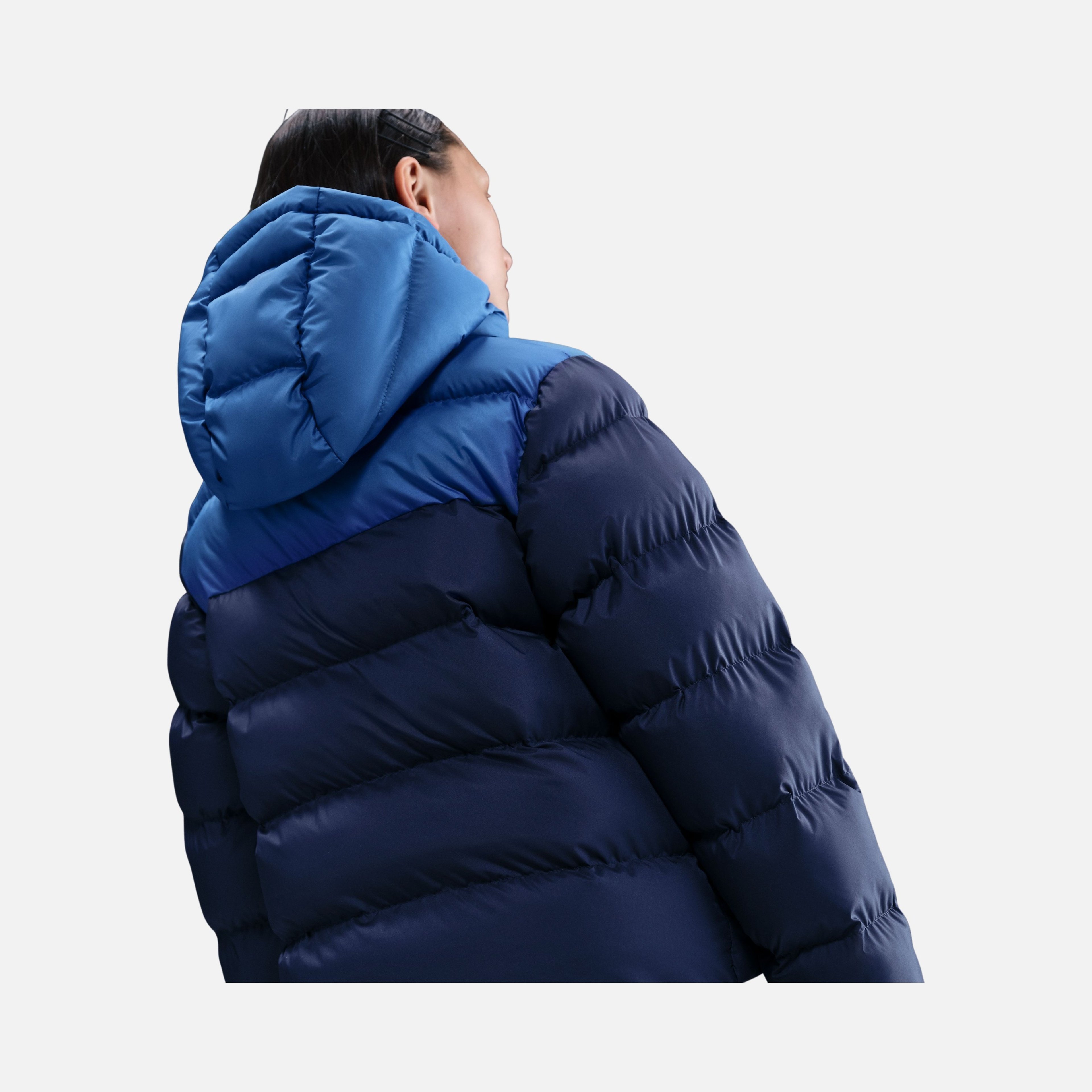 Nike Nsw Tf Adp Puffer Colorblock Çocuk Kapüşonlu Mont