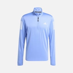 adidas AEROREADY Own the Run Half-Zip Long-Sleeve Erkek Tişört
