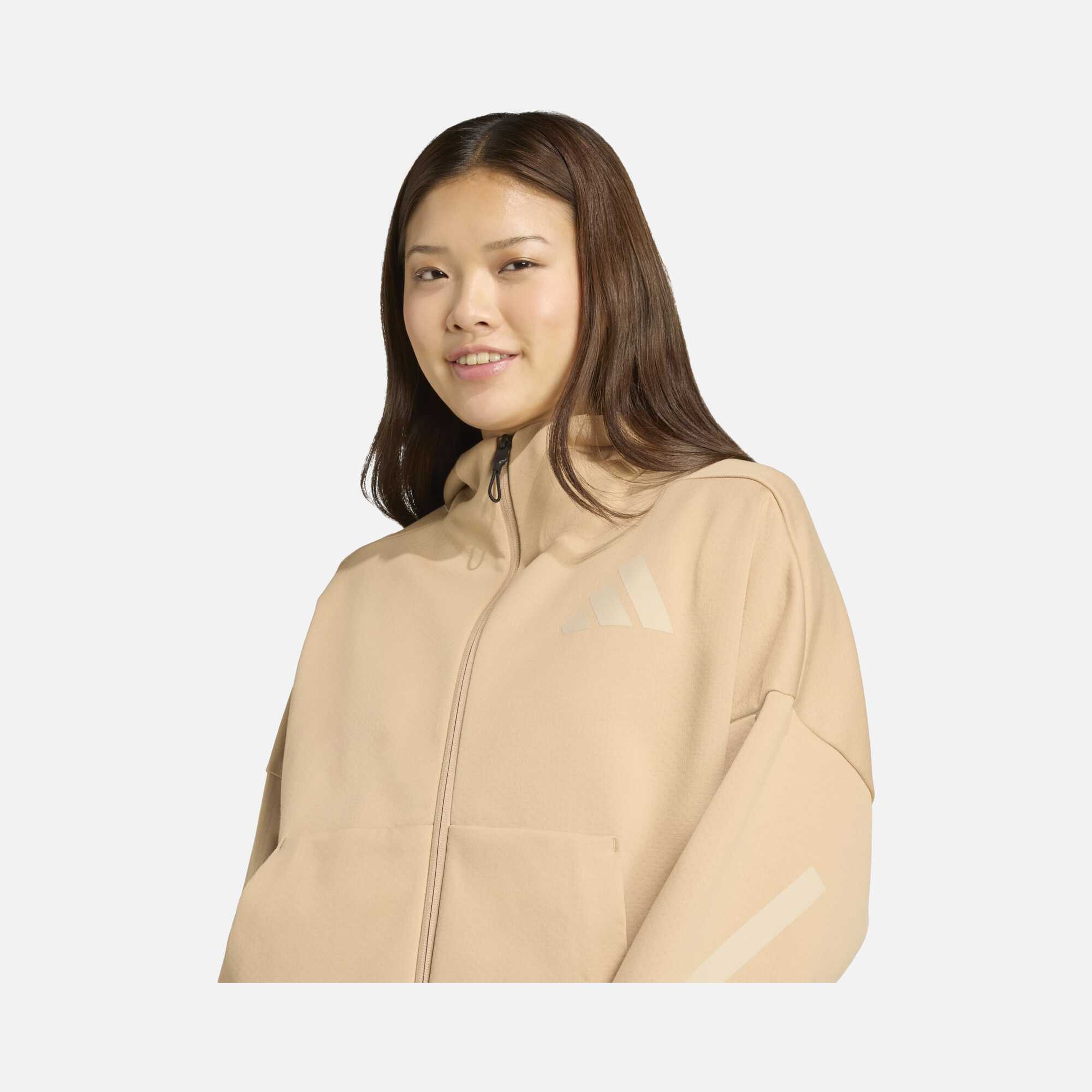 adidas Sportswear Z.N.E. Primeknit Fabric Full-Zip Hoodie Kadın Sweatshirt