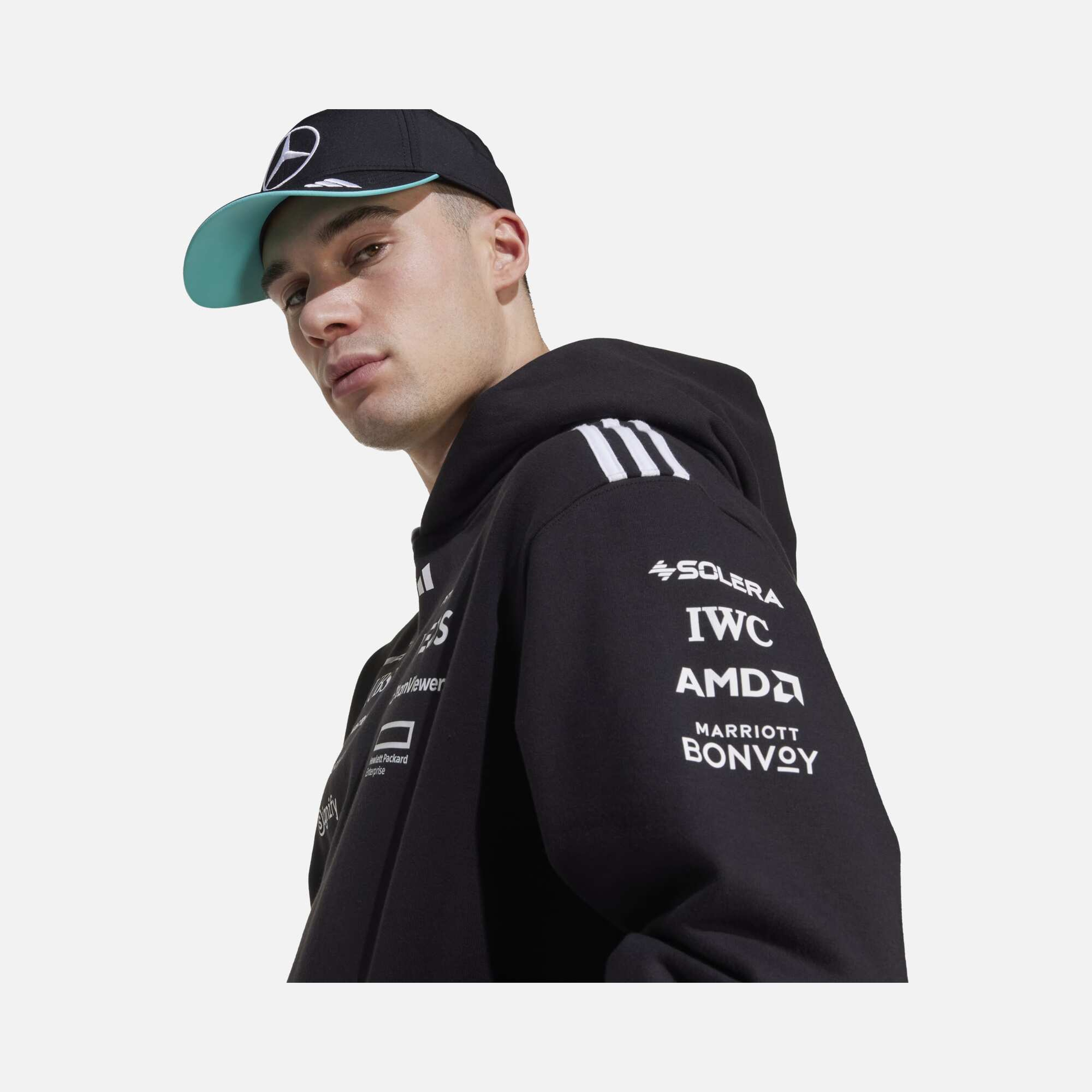 adidas Mercedes Tm Hoodie Kapüşonlu Erkek Sweatshirt