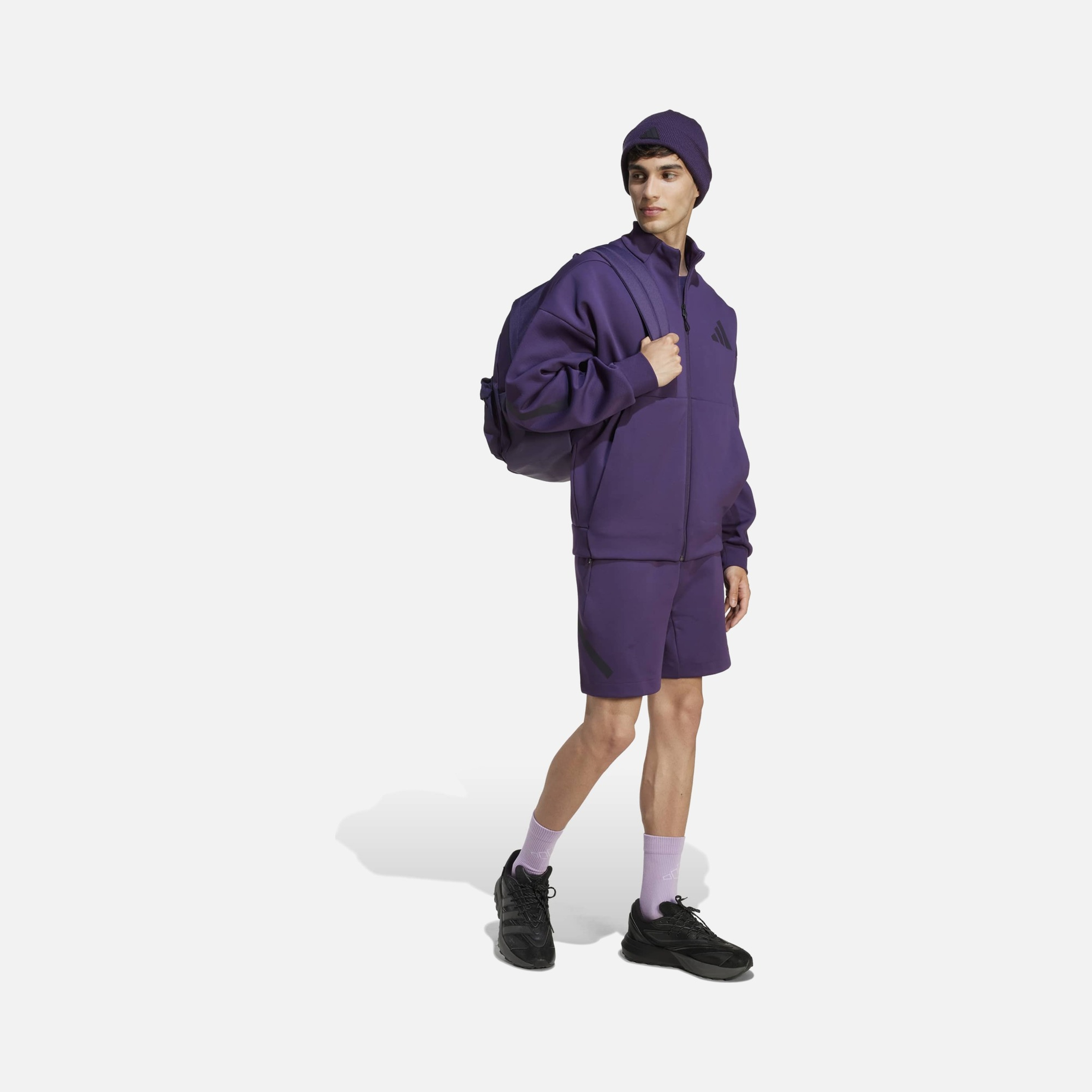 adidas Z.N.E. Sportswear Regular-Fit Mid-Rise Erkek Şort