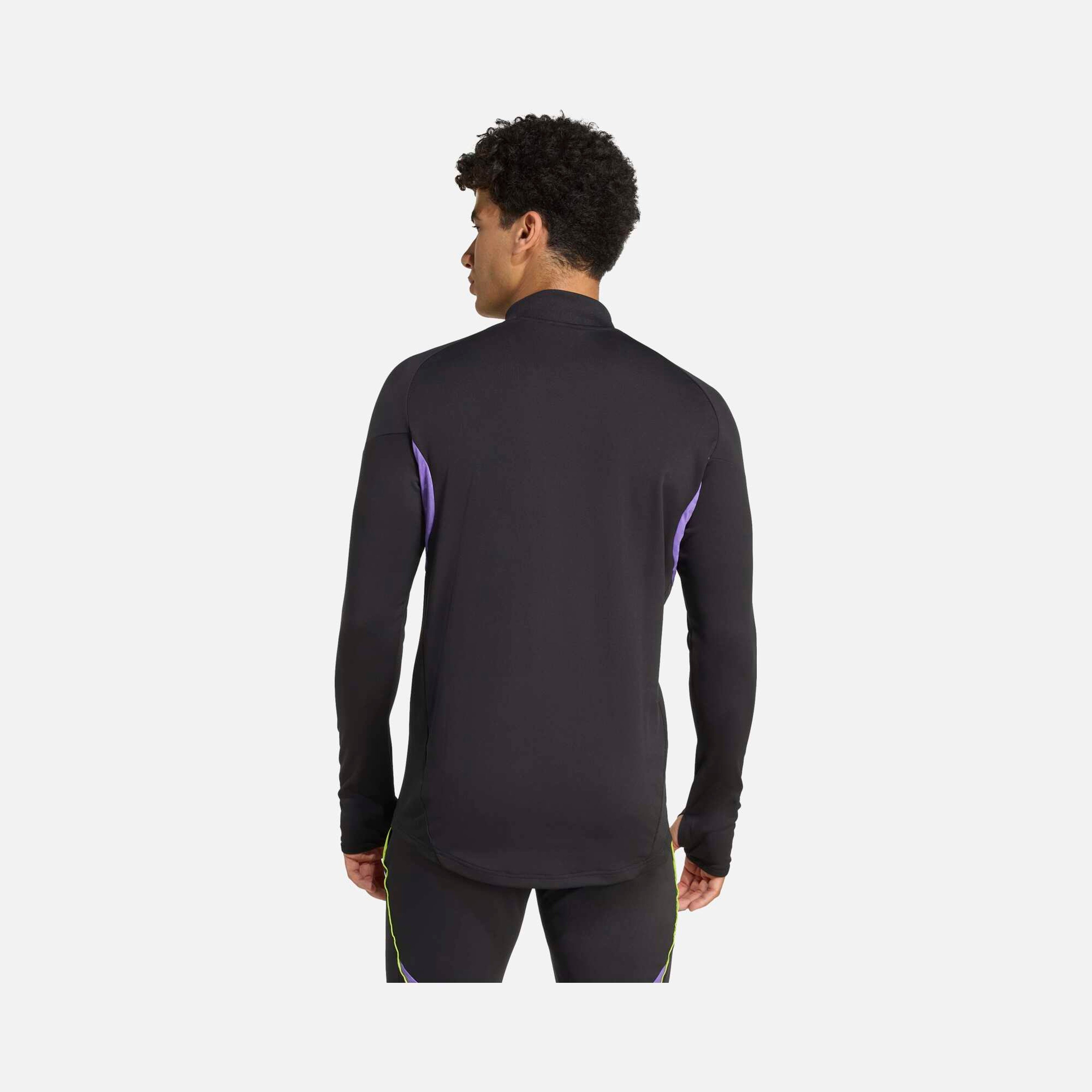 adidas AEROREADY Tiro25 Club Training 3-Stripes 1/4 Zip Long-Sleeve Erkek Tişört