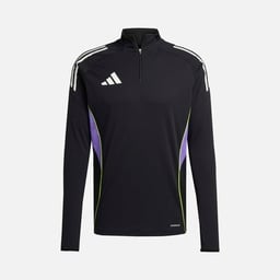 adidas AEROREADY Tiro25 Club Training 3-Stripes 1/4 Zip Long-Sleeve Erkek Tişört