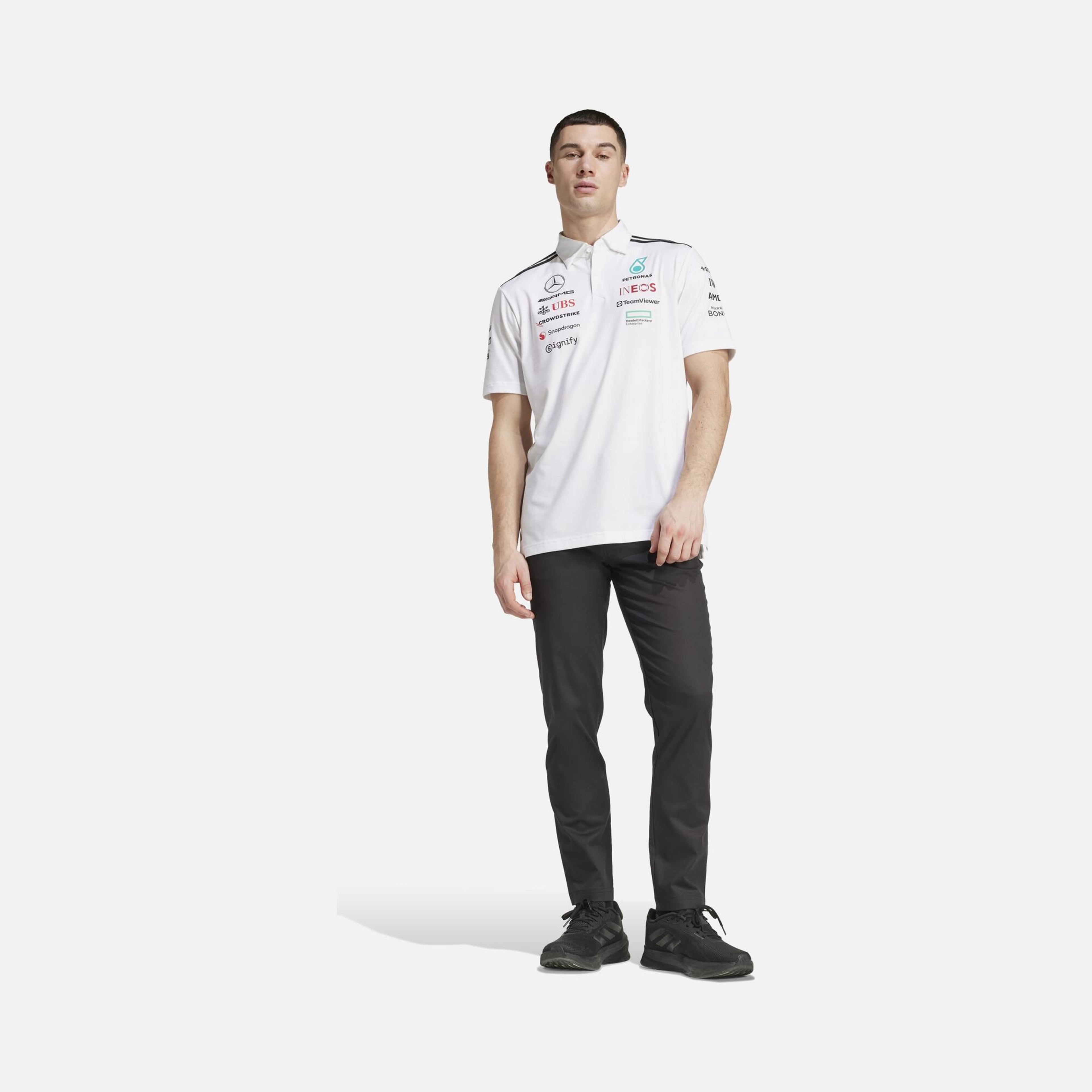 adidas Mercedes FW25 Tm Polo Yaka Erkek Tişört