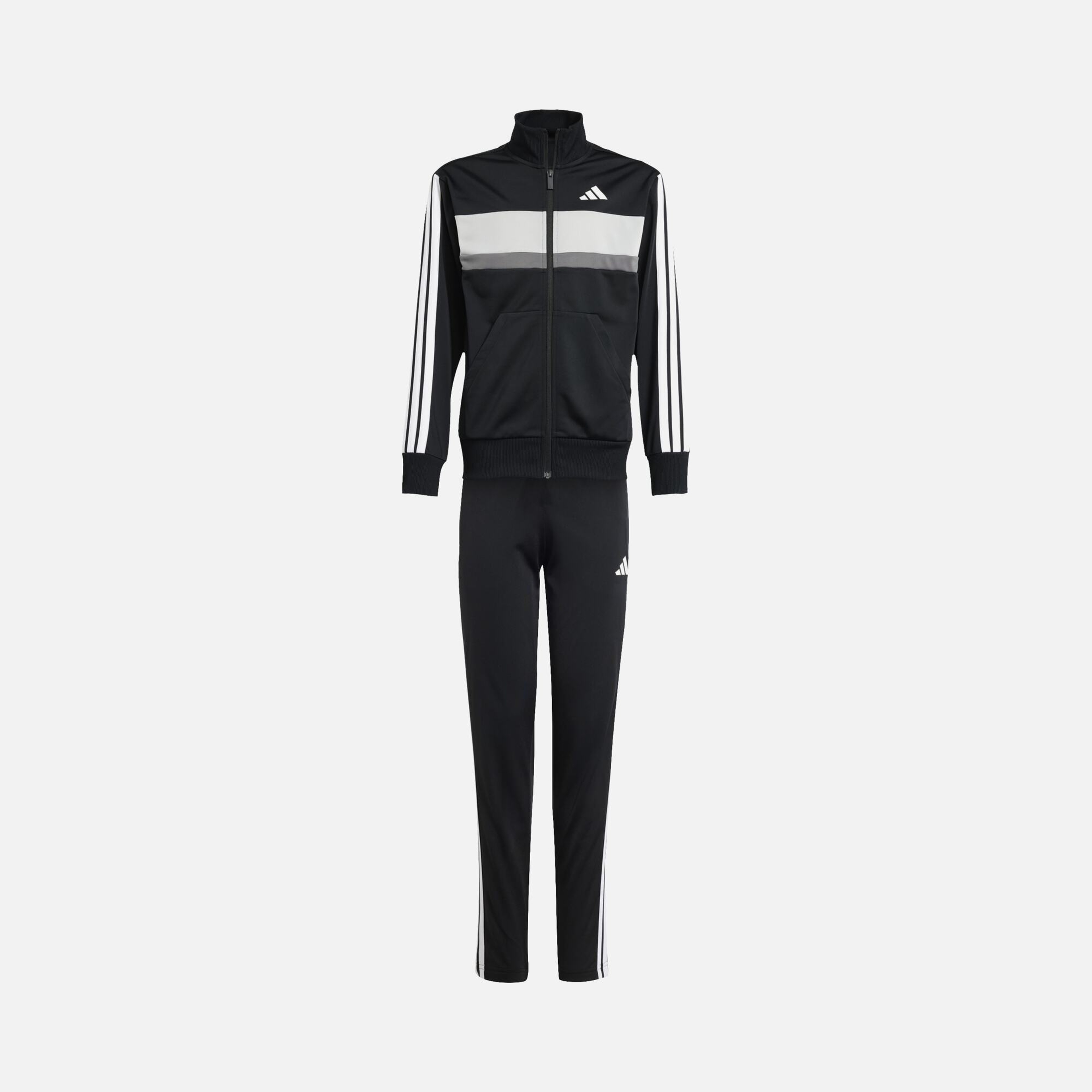 adidas Climacool Sportswear Seasonal Essentials Tiberio 3-Stripes Tricot Regular-Fit Full-Zip Çocuk Eşofman Takımı