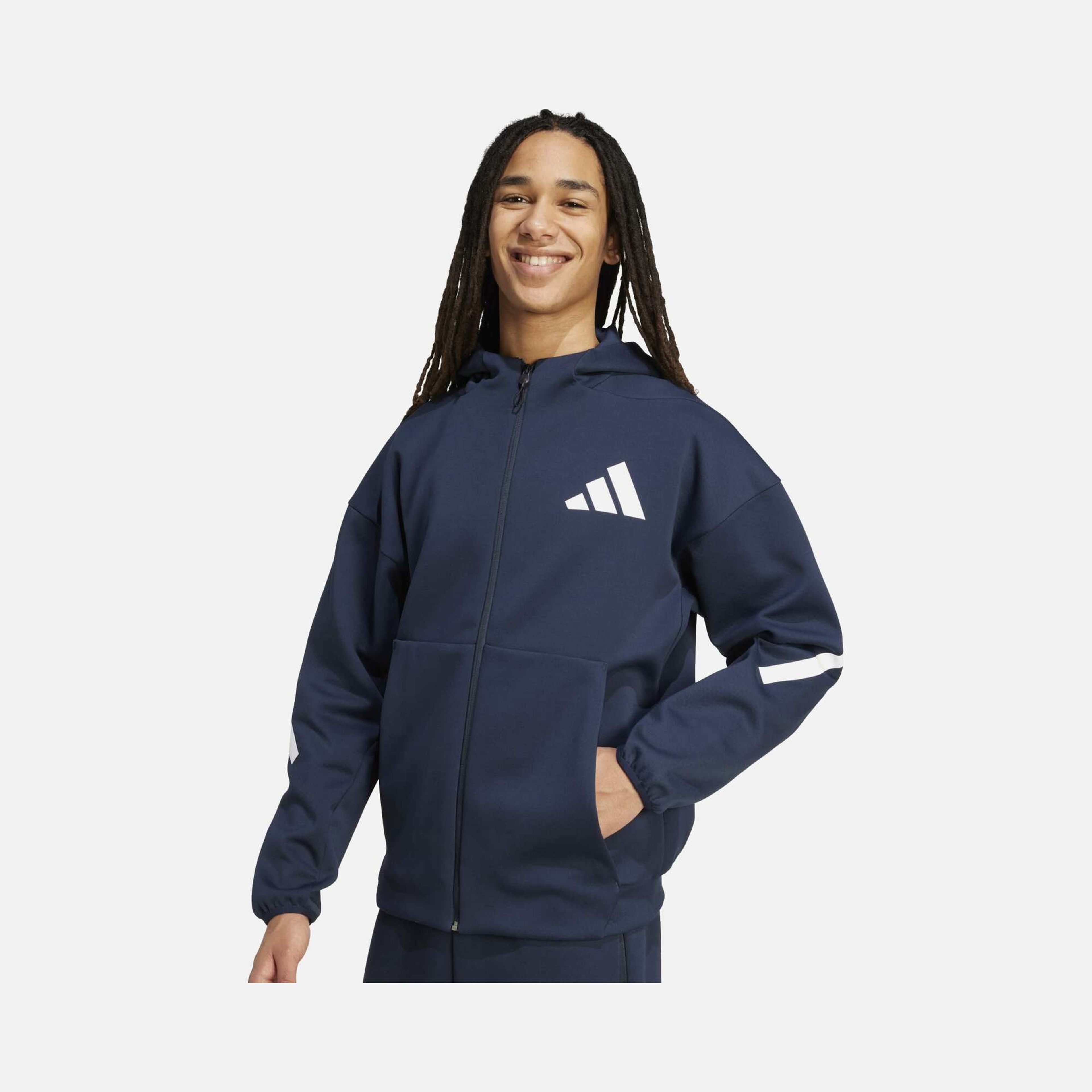 adidas Sportswear Z.N.E. Full-Zip Hooded Erkek Sweatshirt