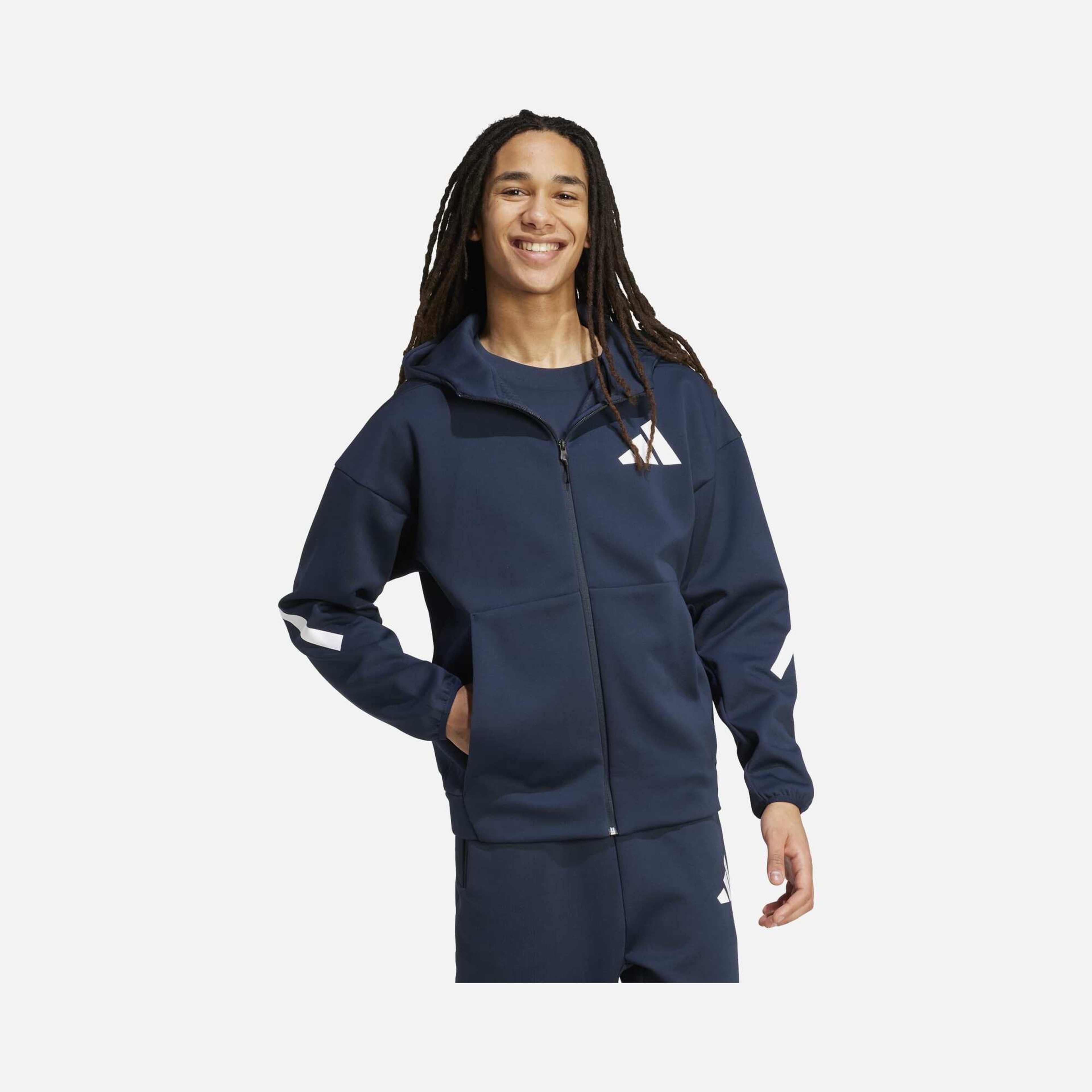adidas Sportswear Z.N.E. Full-Zip Hooded Erkek Sweatshirt