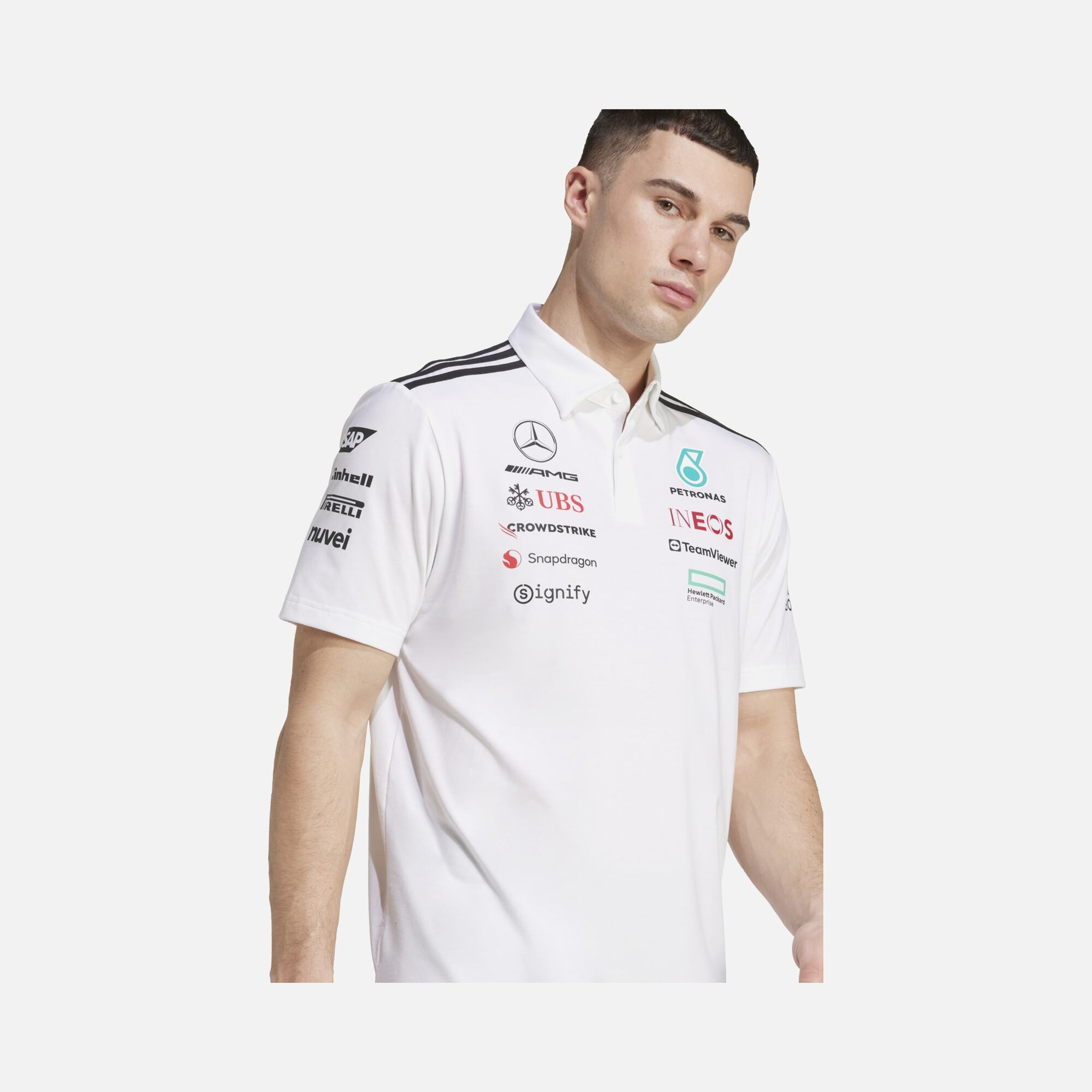adidas Mercedes FW25 Tm Polo Yaka Erkek Tişört