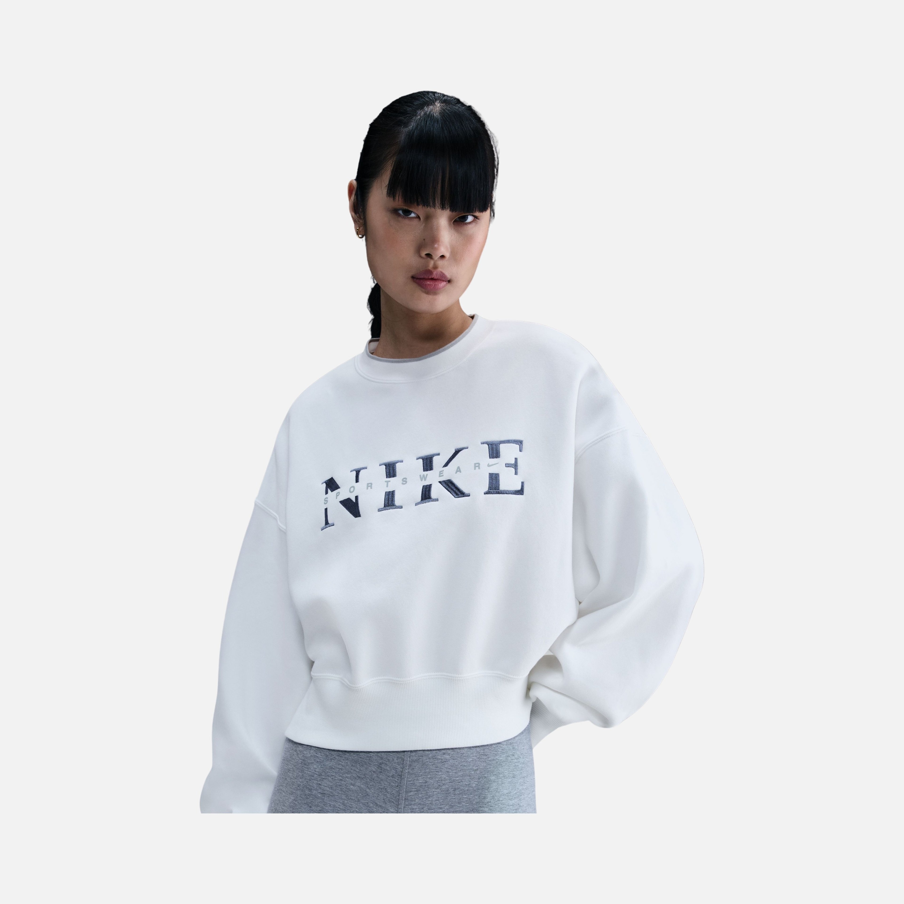 Nike W Nsw Phoneix Fleece Crew Gls Kadın Sweatshirt