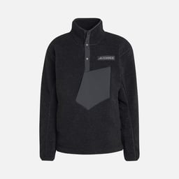 adidas Terrex XPL Faux Fur & Ripstop Fabric Details Pile Snap Hiking Erkek Sweatshirt