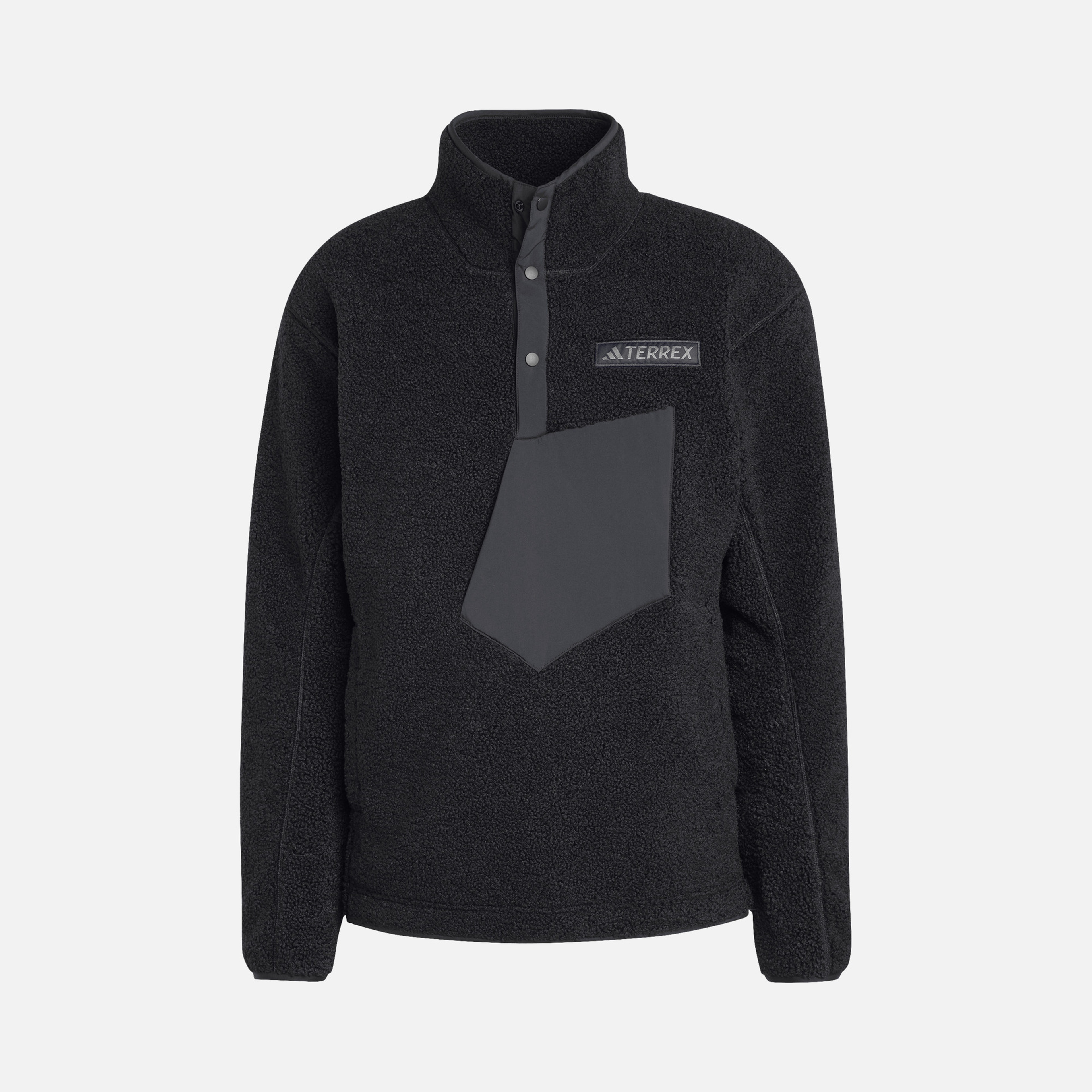 adidas Terrex XPL Faux Fur & Ripstop Fabric Details Pile Snap Hiking Erkek Sweatshirt