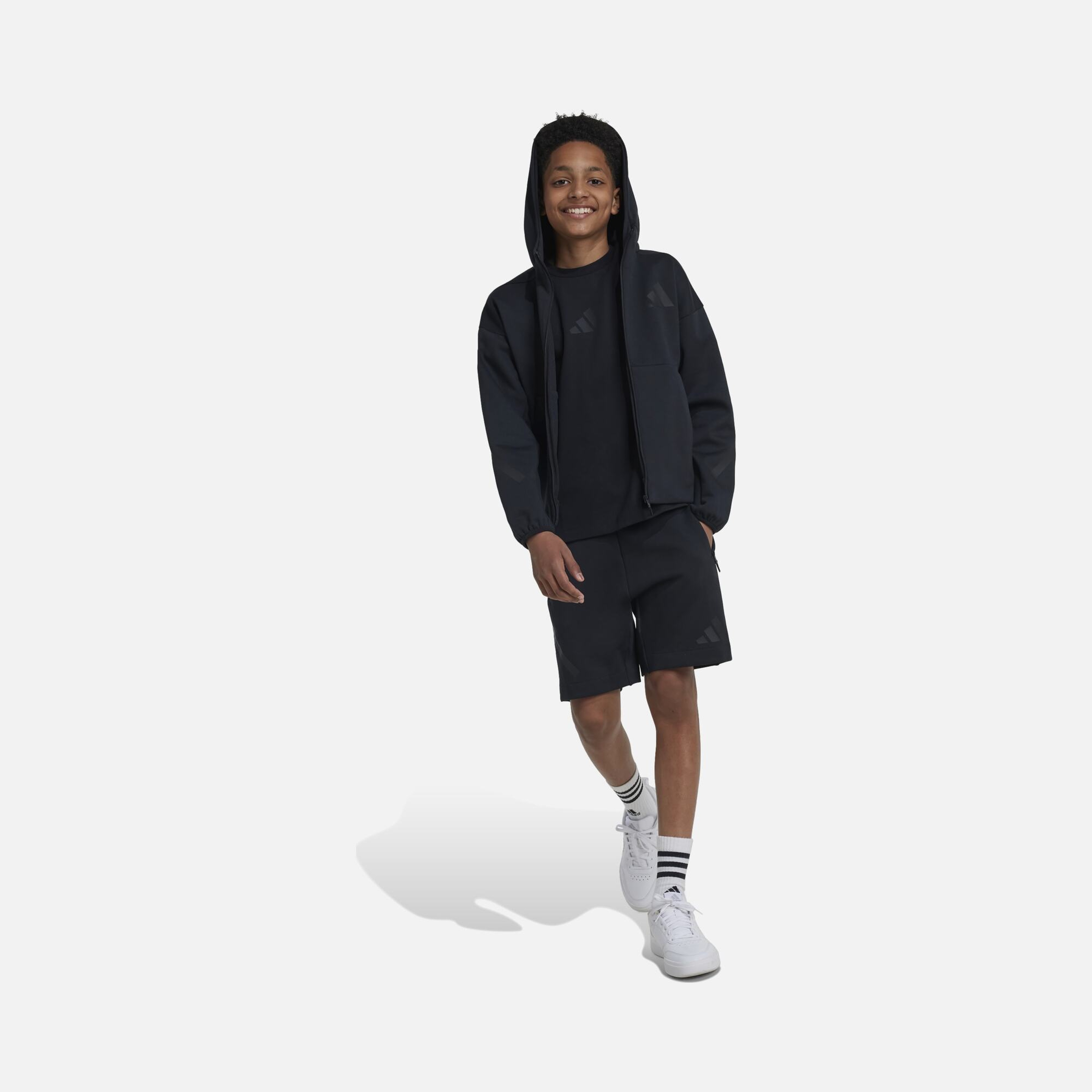 adidas Z.N.E. Sportswear Track Full-Zip Hoodie Çocuk Sweatshirt