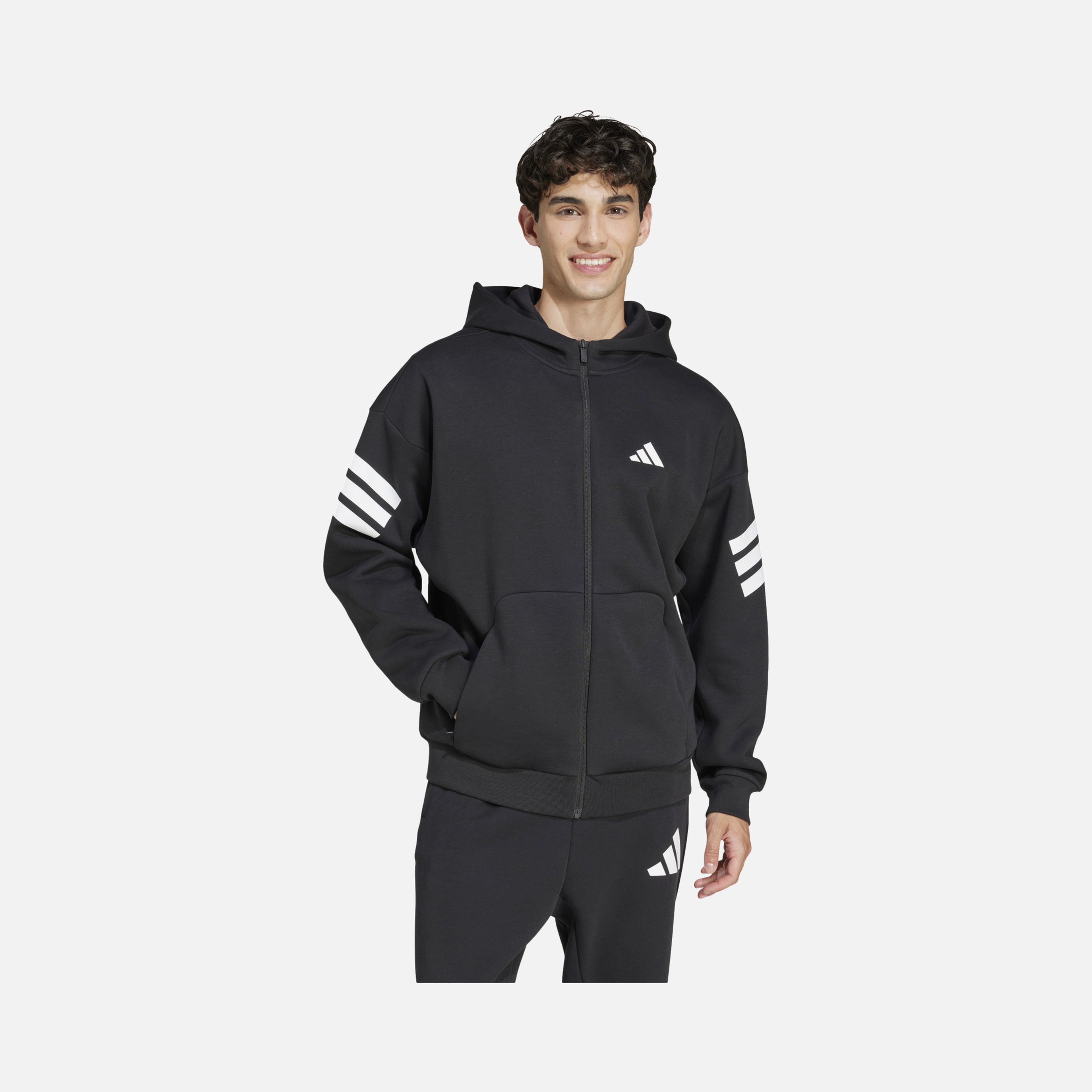 adidas M Fi 3S Fz Kapüşonlu Erkek Ceket