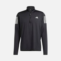 adidas AEROREADY Own the Run Half-Zip Long-Sleeve Erkek Tişört
