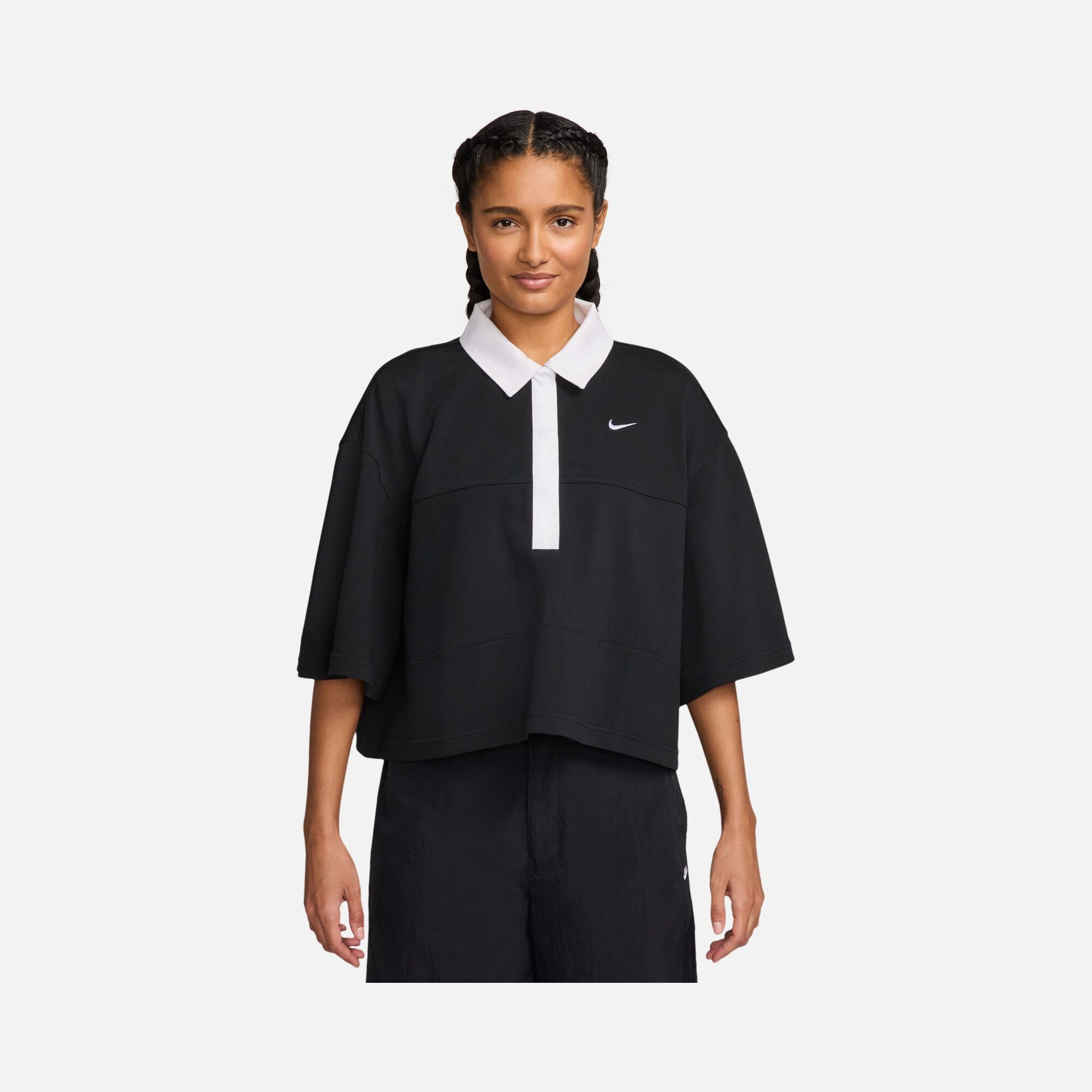 Nike W Nsw Street Ss Polo Top Kadın Tişört