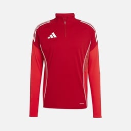 adidas AEROREADY Tiro25 Club Training 3-Stripes 1/4 Zip Long-Sleeve Erkek Tişört