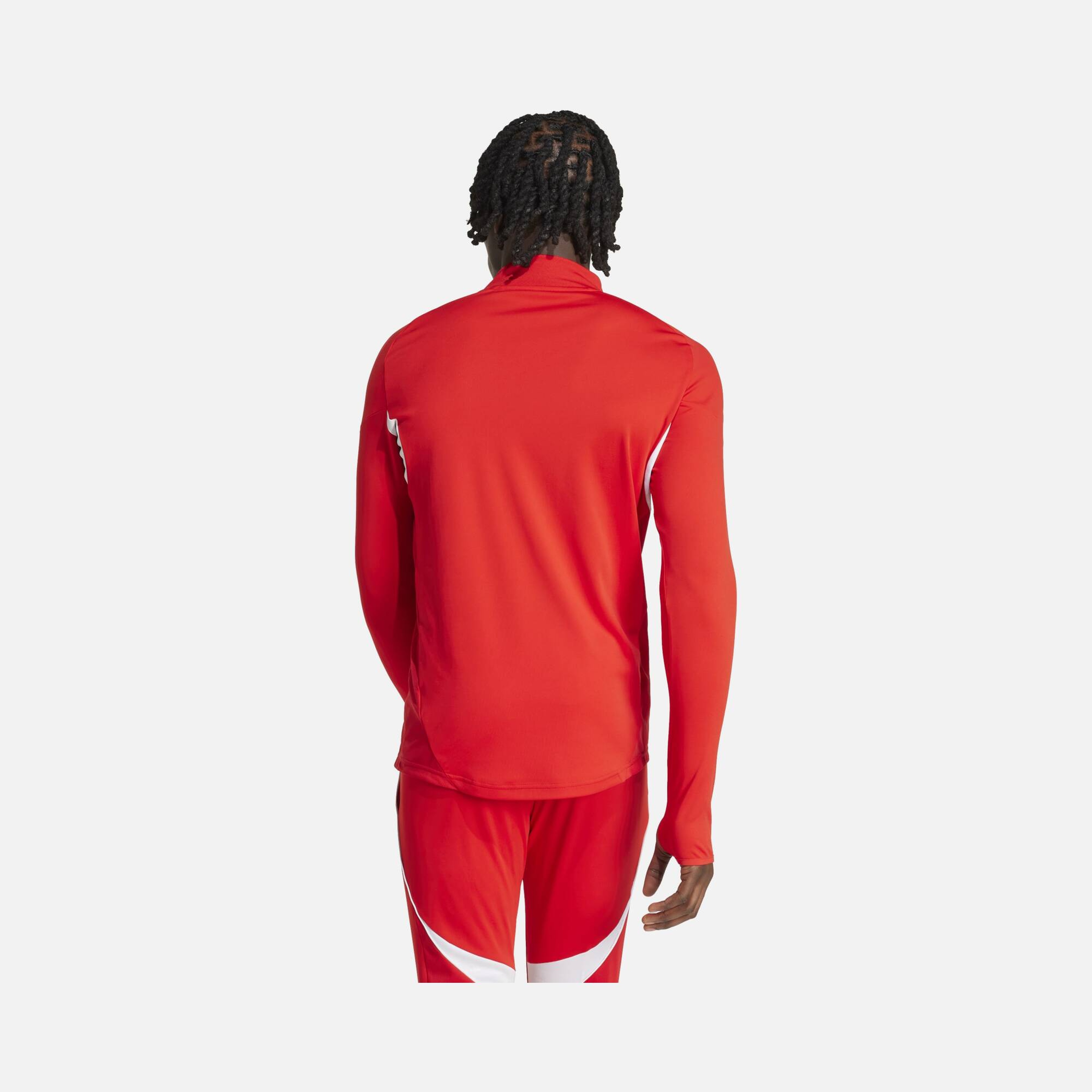 adidas AEROREADY Tiro25 Club Training 3-Stripes 1/4 Zip Long-Sleeve Erkek Tişört
