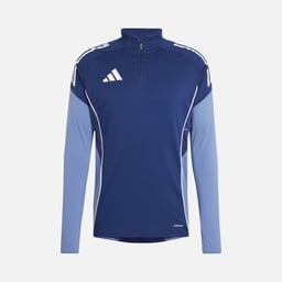 adidas AEROREADY Tiro25 Club Training 3-Stripes 1/4 Zip Long-Sleeve Erkek Tişört
