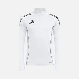 adidas AEROREADY Tiro25 Club Training 3-Stripes 1/4 Zip Long-Sleeve Erkek Tişört