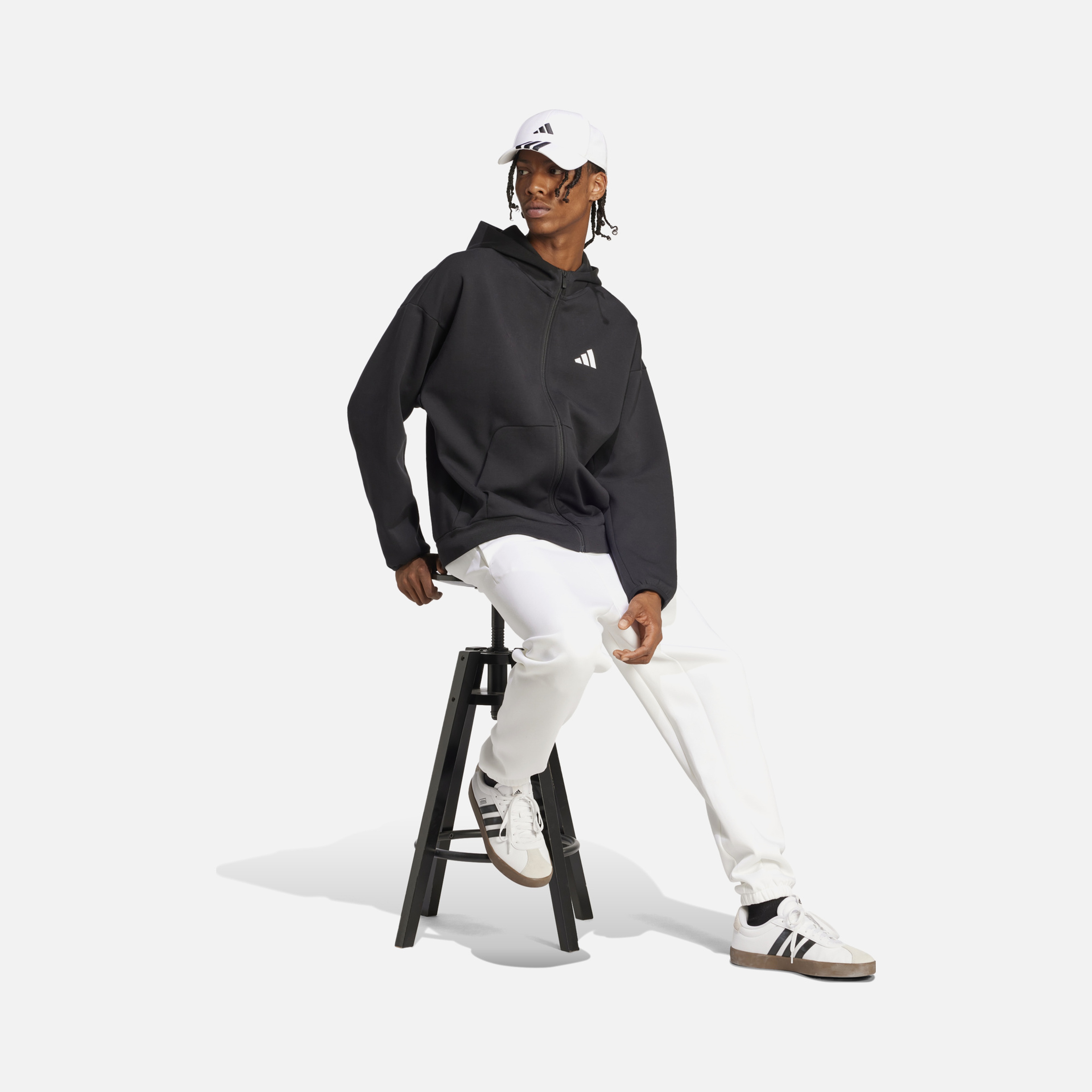 adidas Sportswear Future Icons Small Logo Full-Zip Hooded Erkek Sweatshirt