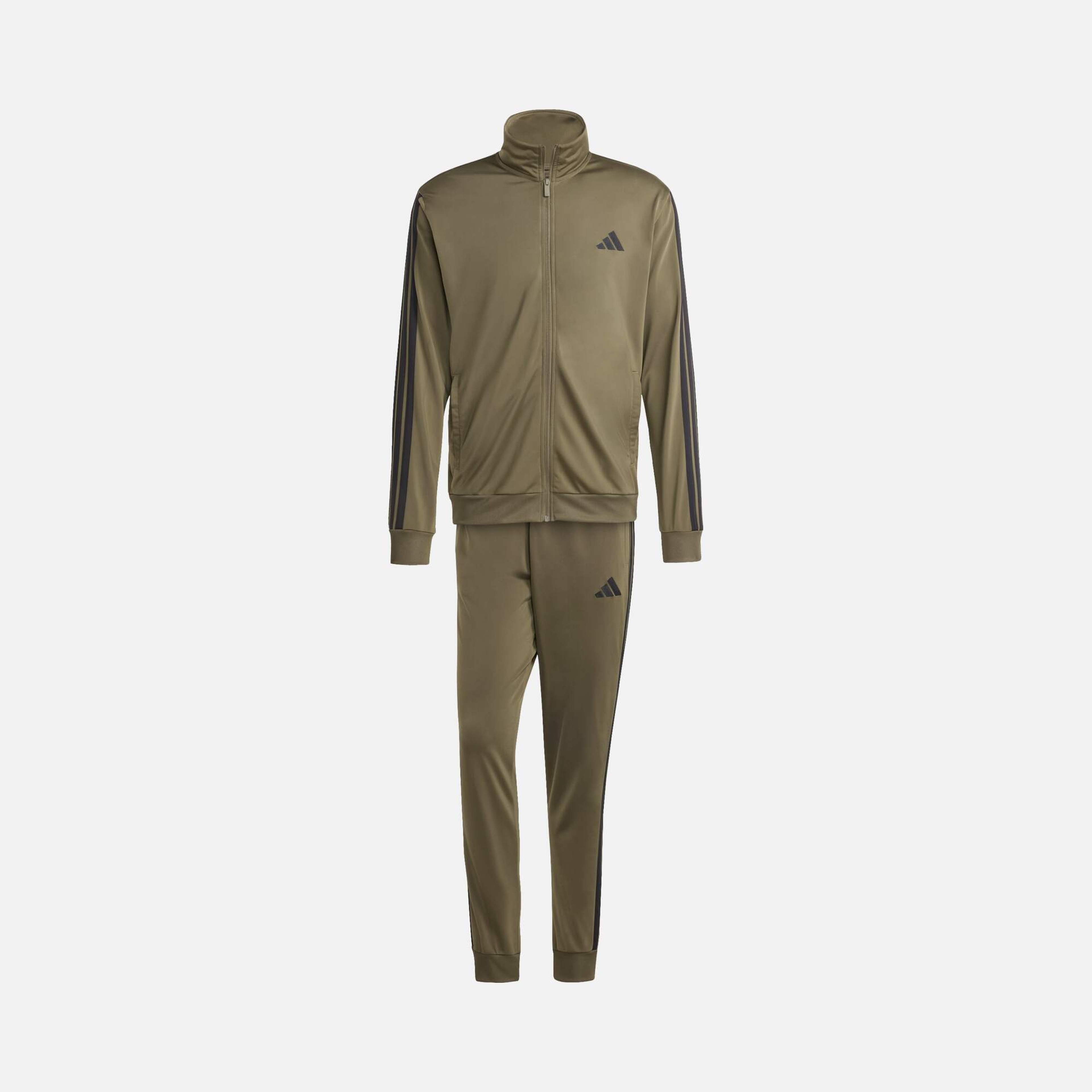 adidas Sportswear Basic 3-Stripes Tricot Regular Fit With Mid Rise Full-Zip Erkek Eşofman Takımı
