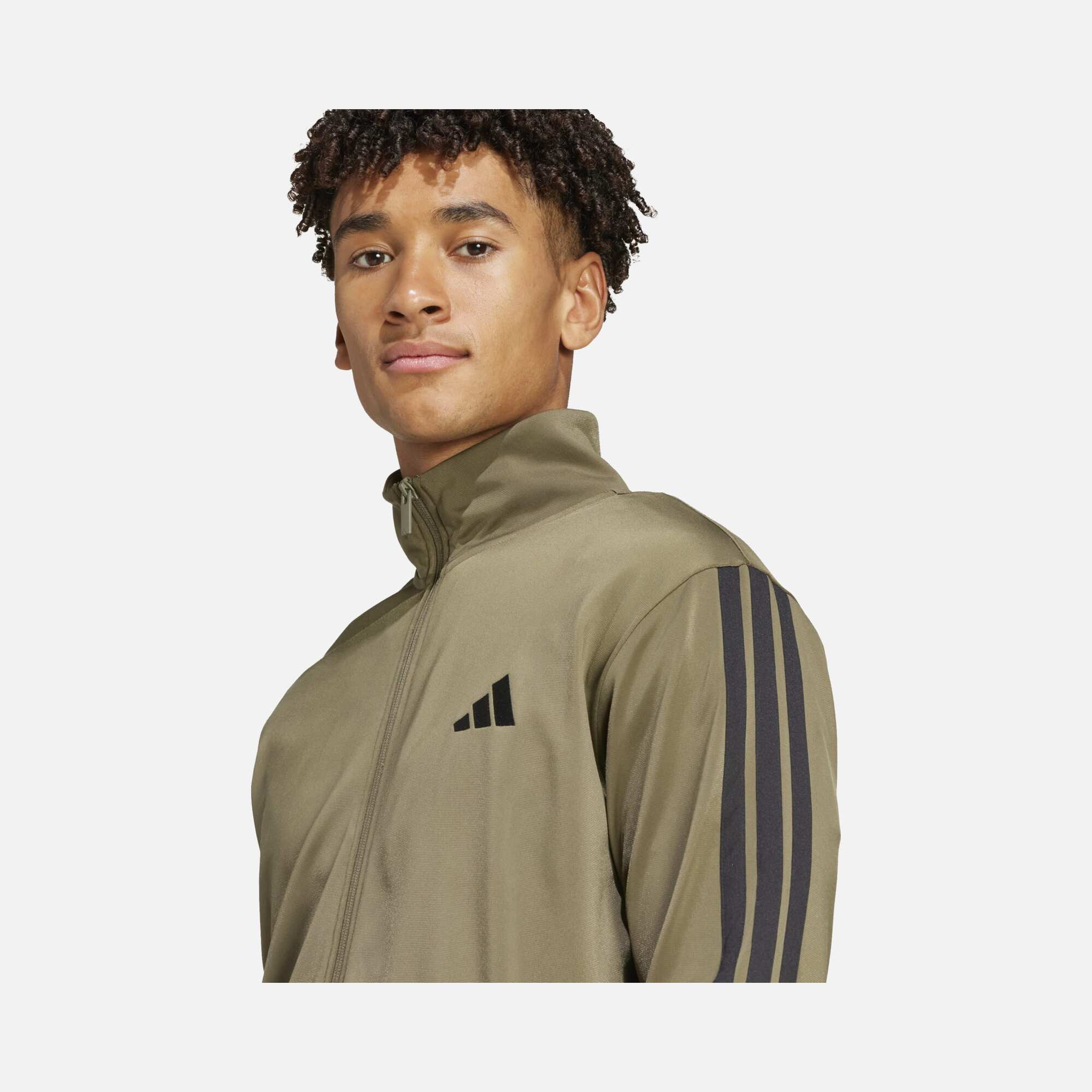 adidas Sportswear Basic 3-Stripes Tricot Regular Fit With Mid Rise Full-Zip Erkek Eşofman Takımı