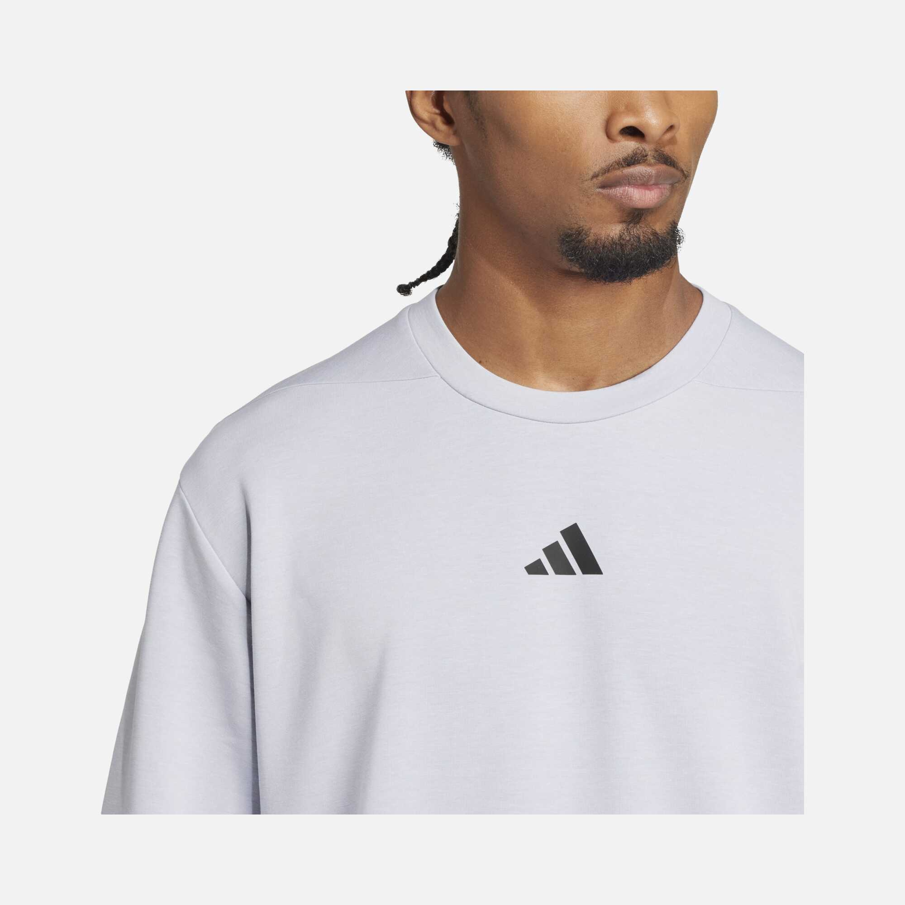 adidas AEROREADY Designed for Gym & Training Crew Erkek Sweatshirt