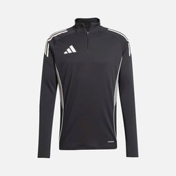 adidas AEROREADY Tiro25 Club Training 3-Stripes 1/4 Zip Long-Sleeve Erkek Tişört
