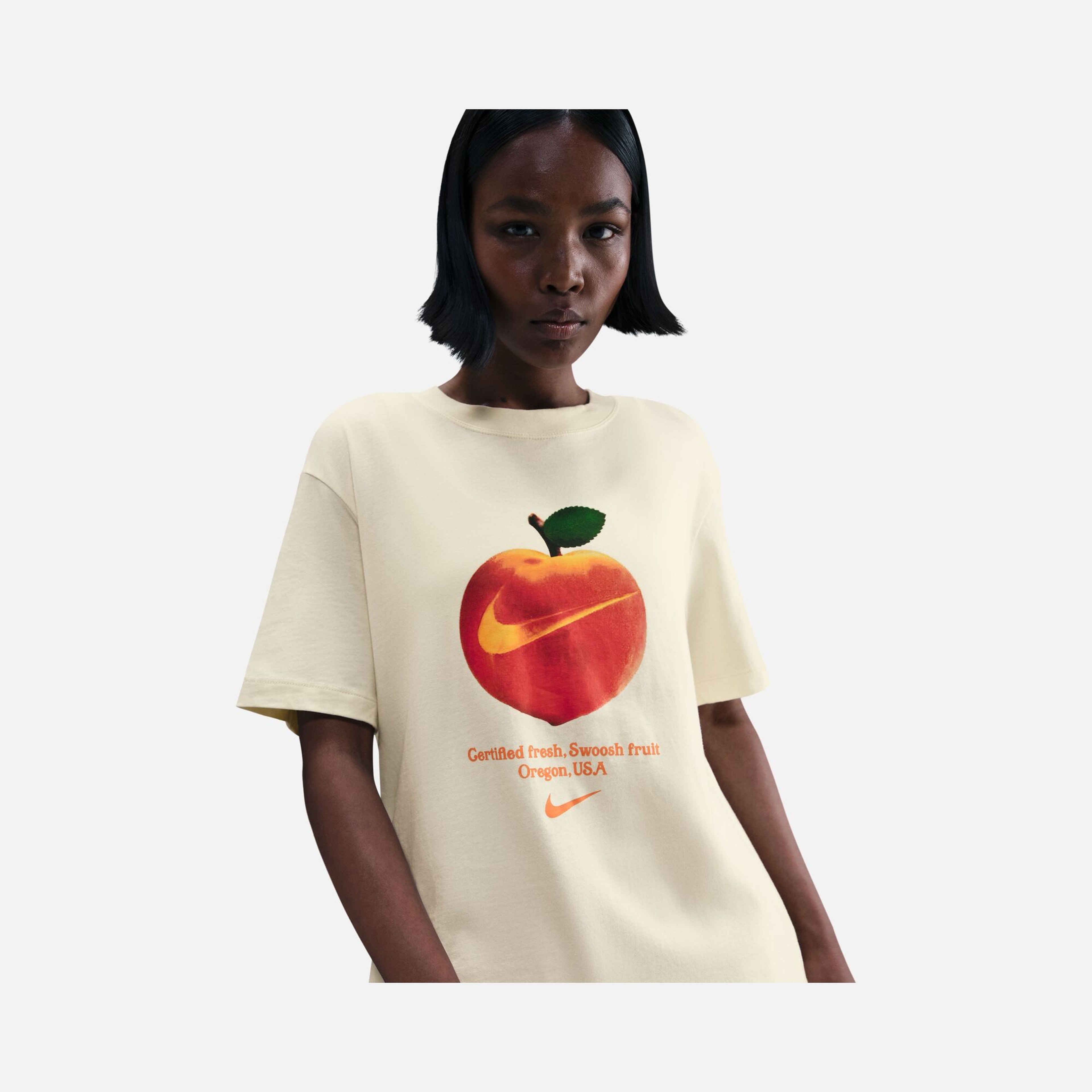 Nike W Nsw Frt Os Peach Tee Kadın Tişört