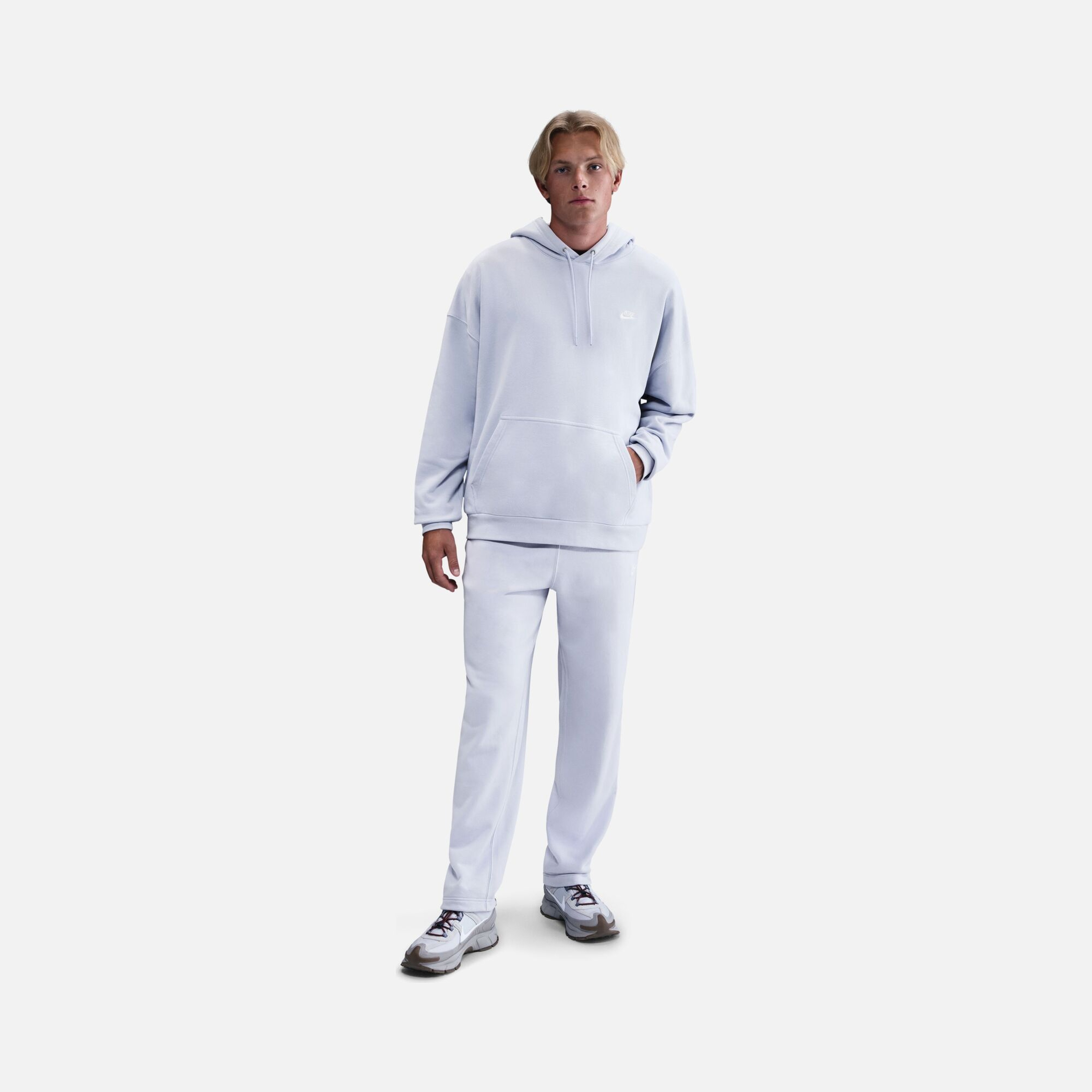 Nike Club+ Fleece Oversized French Terry Full-Zip Hoodie Erkek Sweatshirt