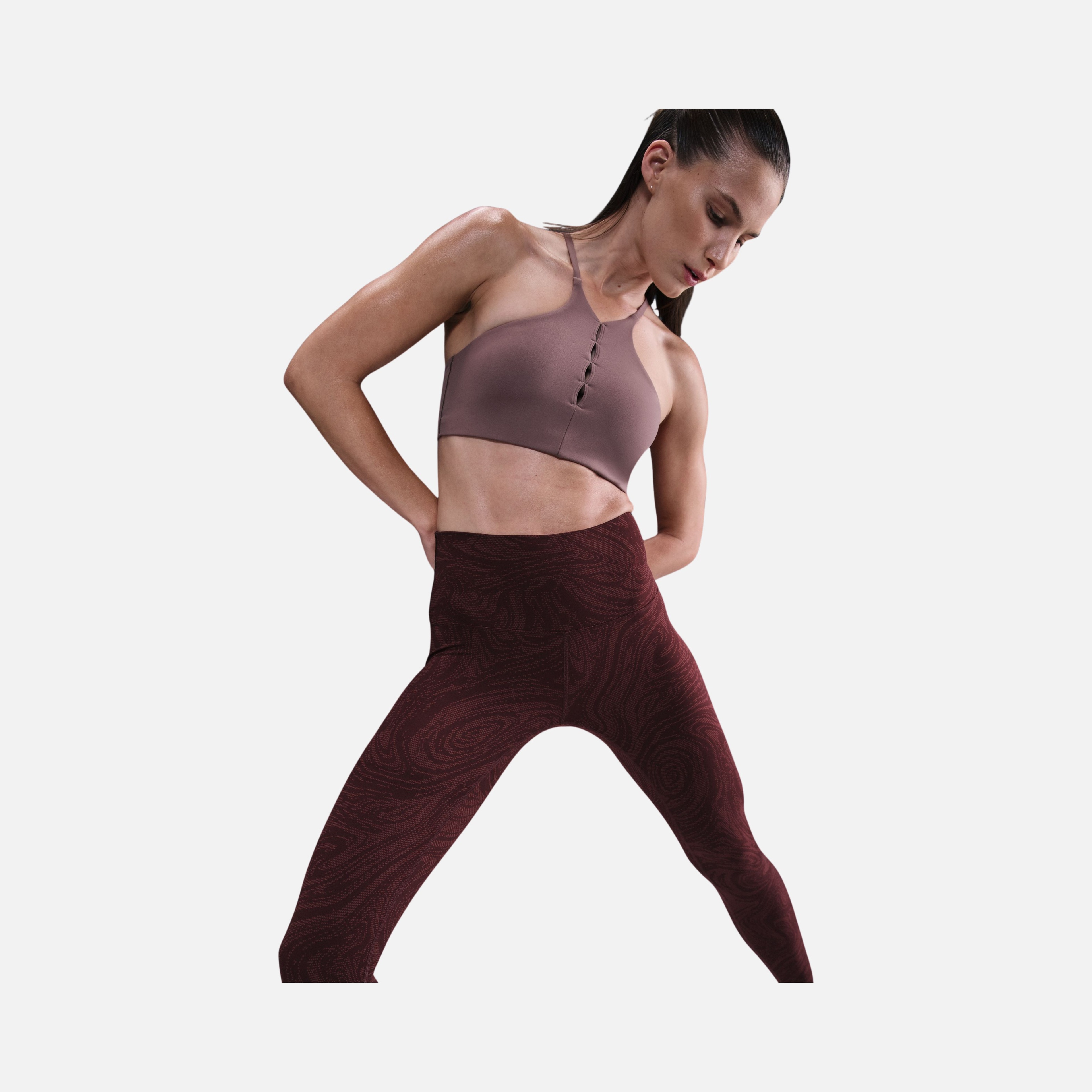 Nike Dri-fit Zenvy Hr 7/8 Aop Kadın Tayt