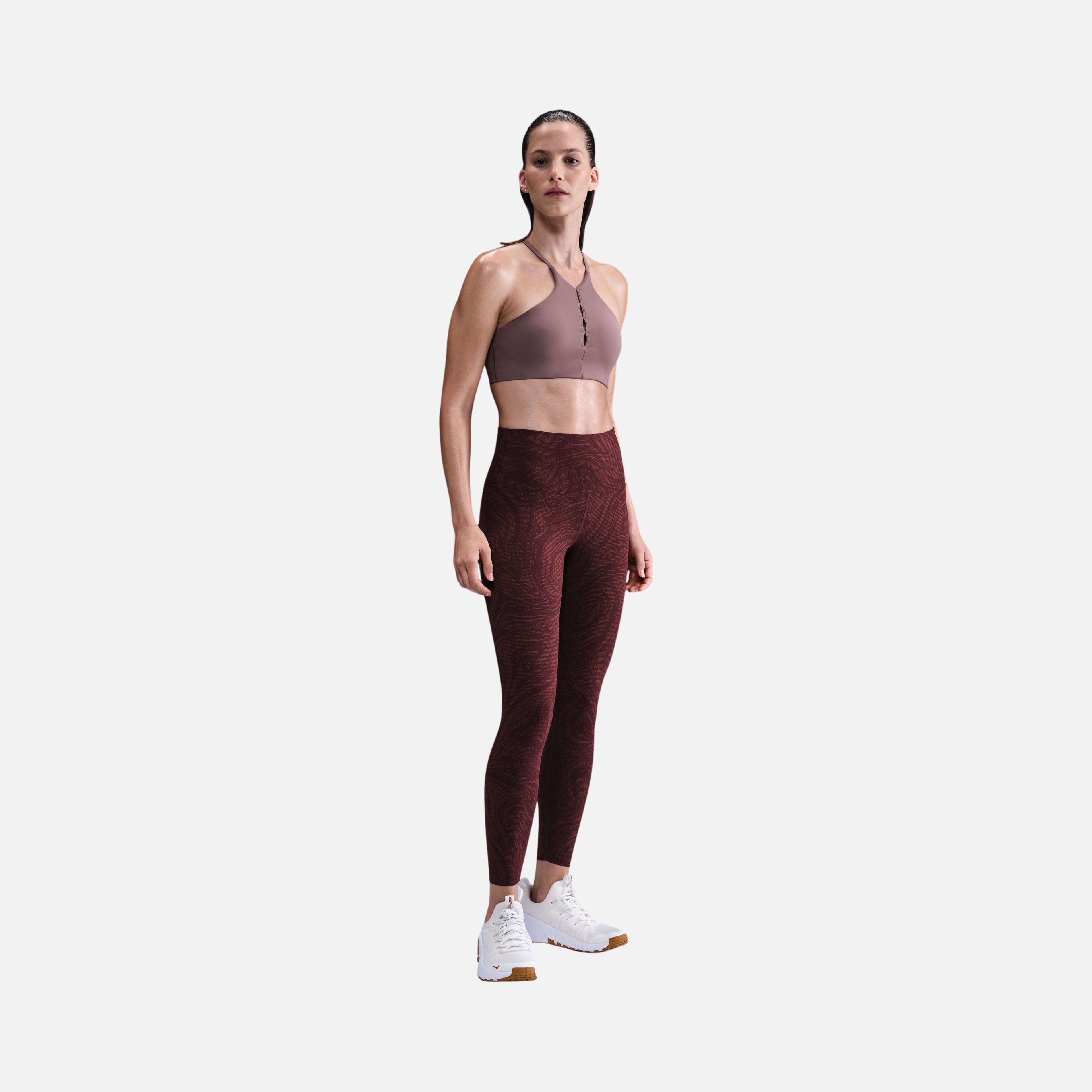 Nike Dri-fit Zenvy Hr 7/8 Aop Kadın Tayt