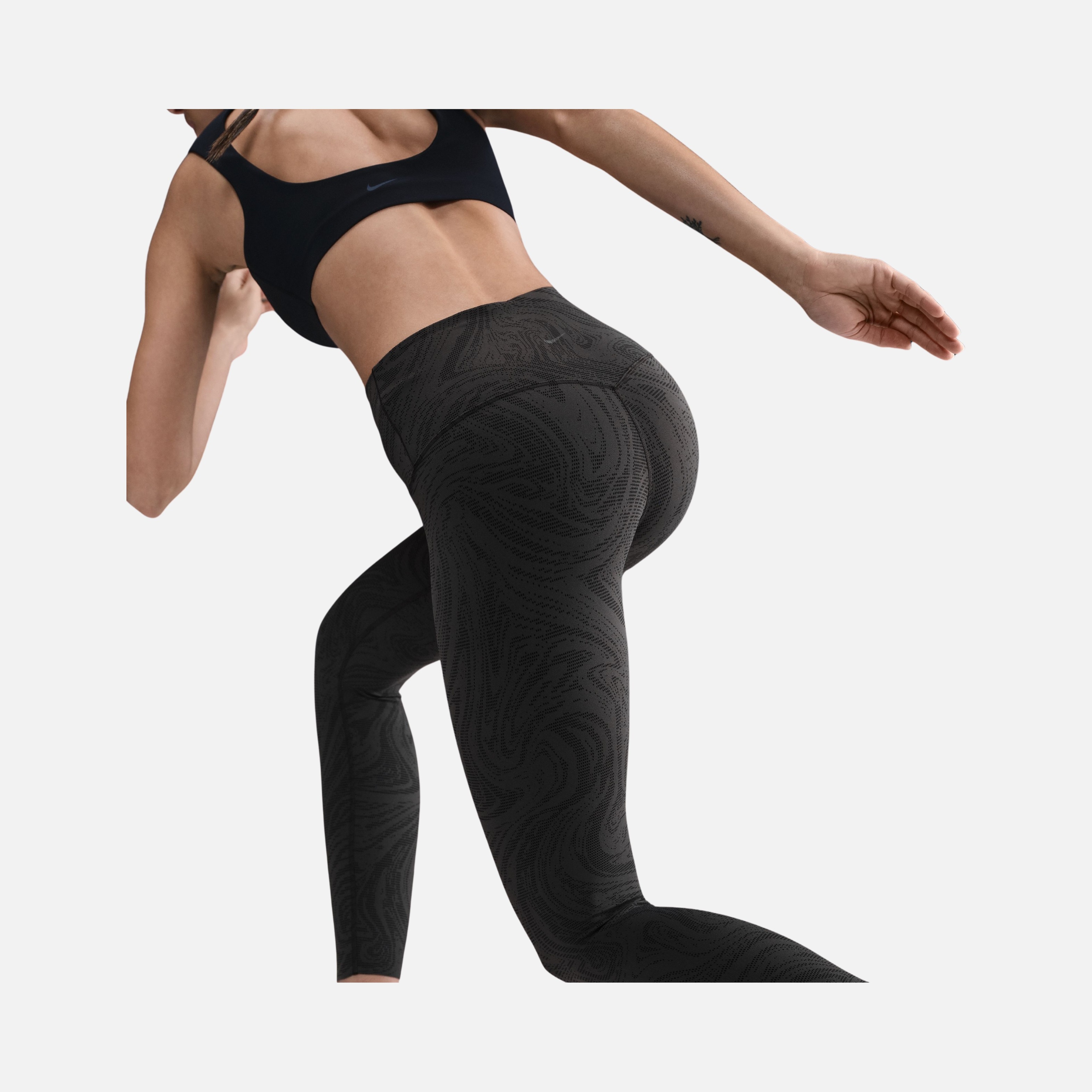 Nike Dri-fit Zenvy Hr 7/8 Aop Kadın Tayt