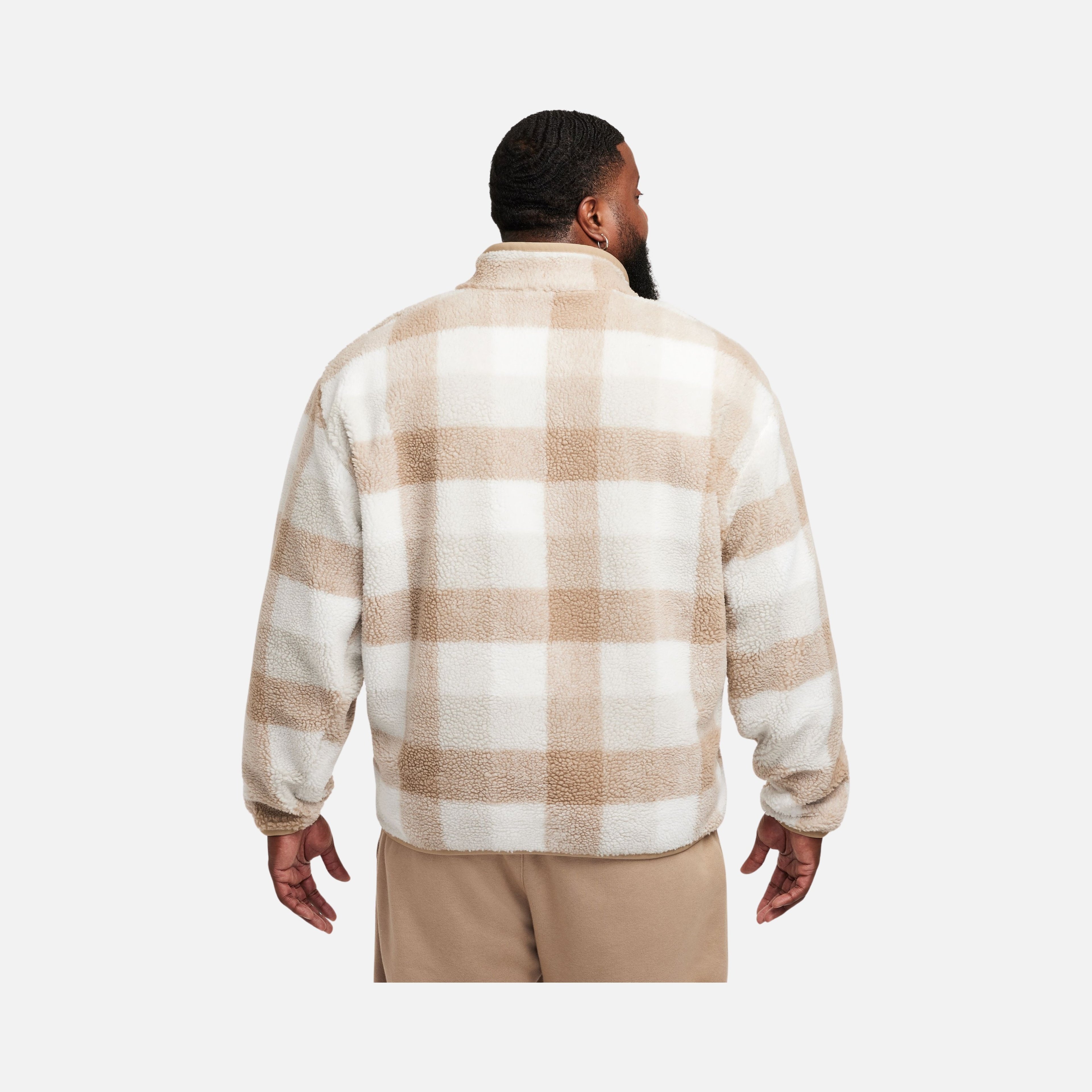 Nike Sportswear Club+ Sesonal Winterized Fleece All Over Printed Half-Zip Erkek Sweatshirt