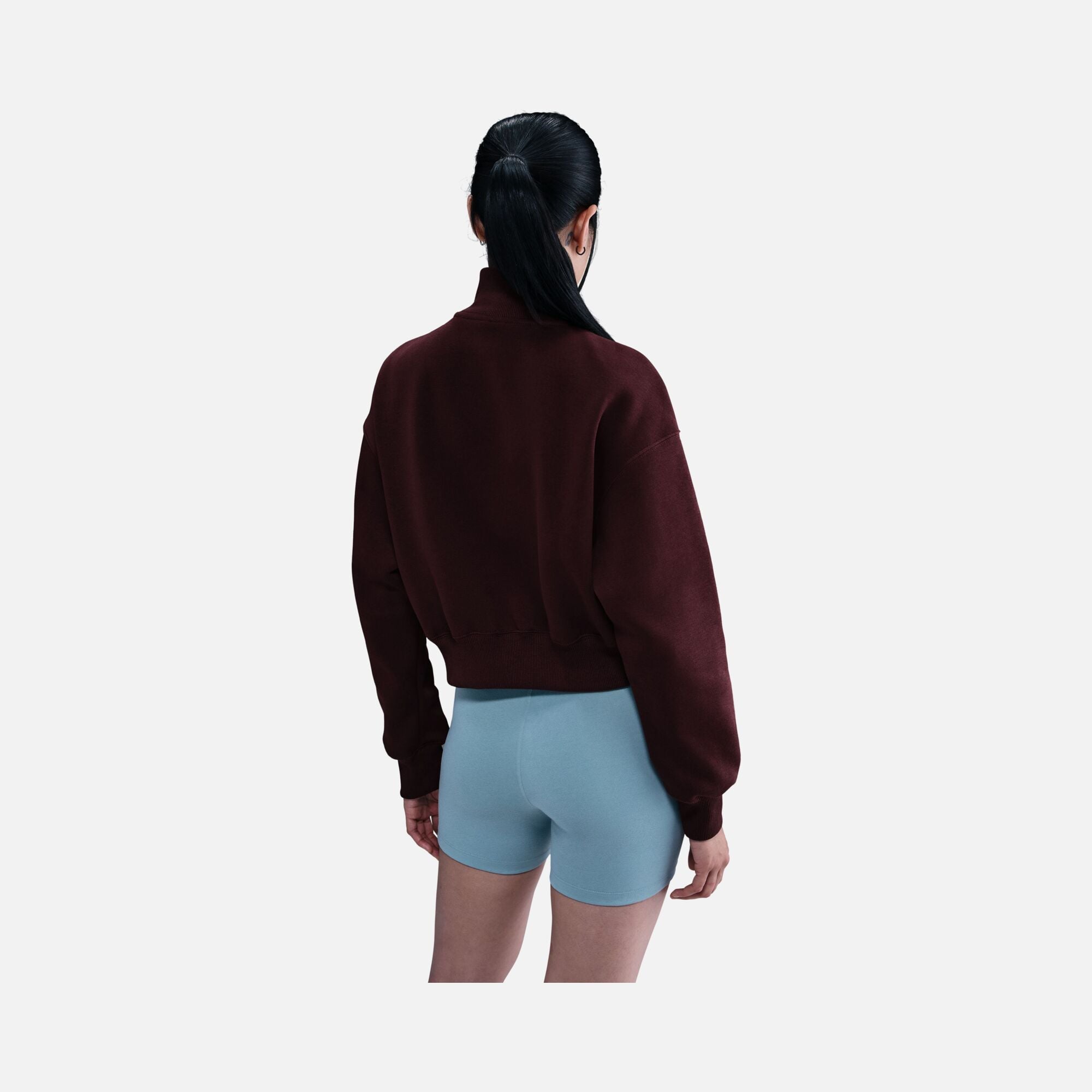 Nike Sportswear Phoenix Fleece Oversized Crop 1/2-Zip Kadın