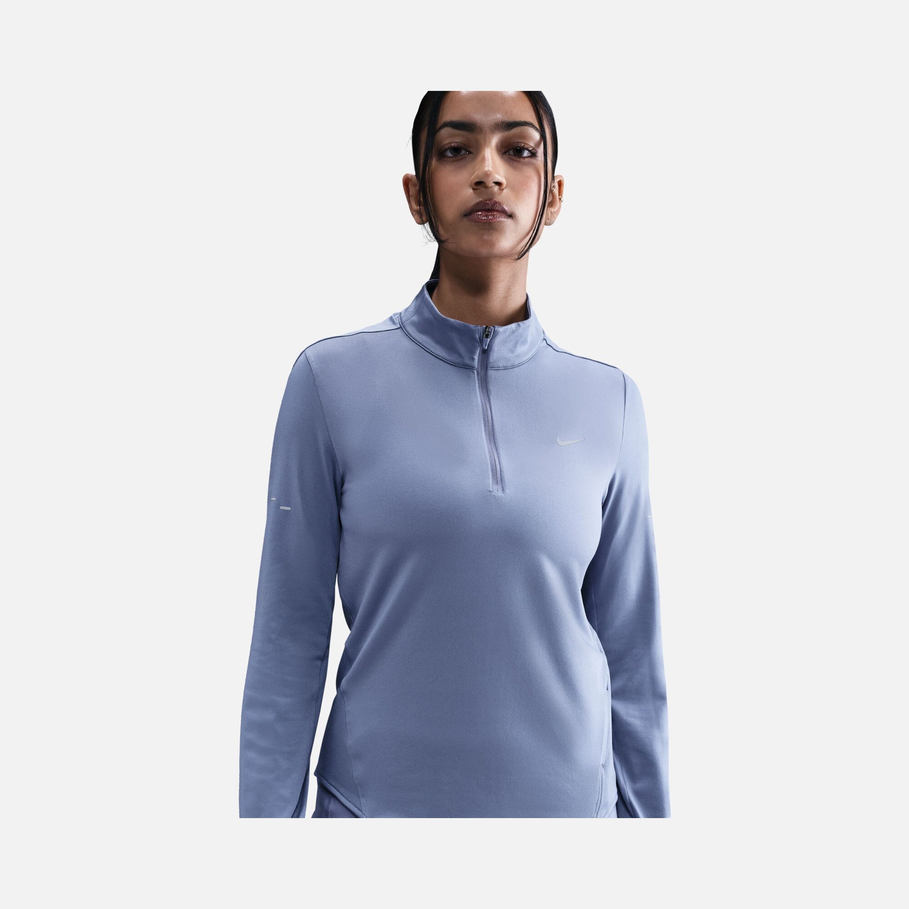 Nike Swift Dri-Fit UV 1/4-Zip Running Long-Sleeve Kadın Tişört