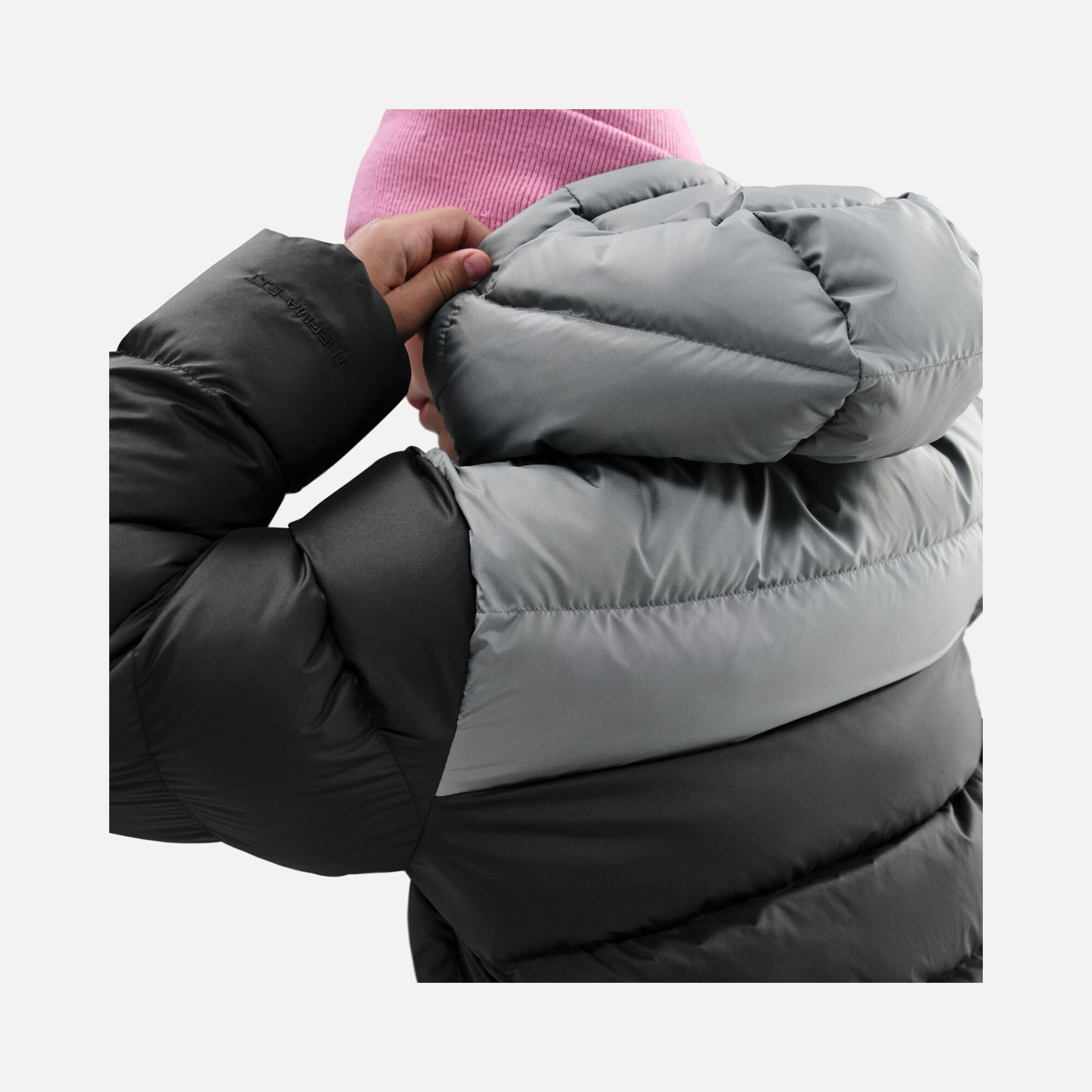 Nike Nsw Tf Adp Puffer Colorblock Çocuk Kapüşonlu Mont