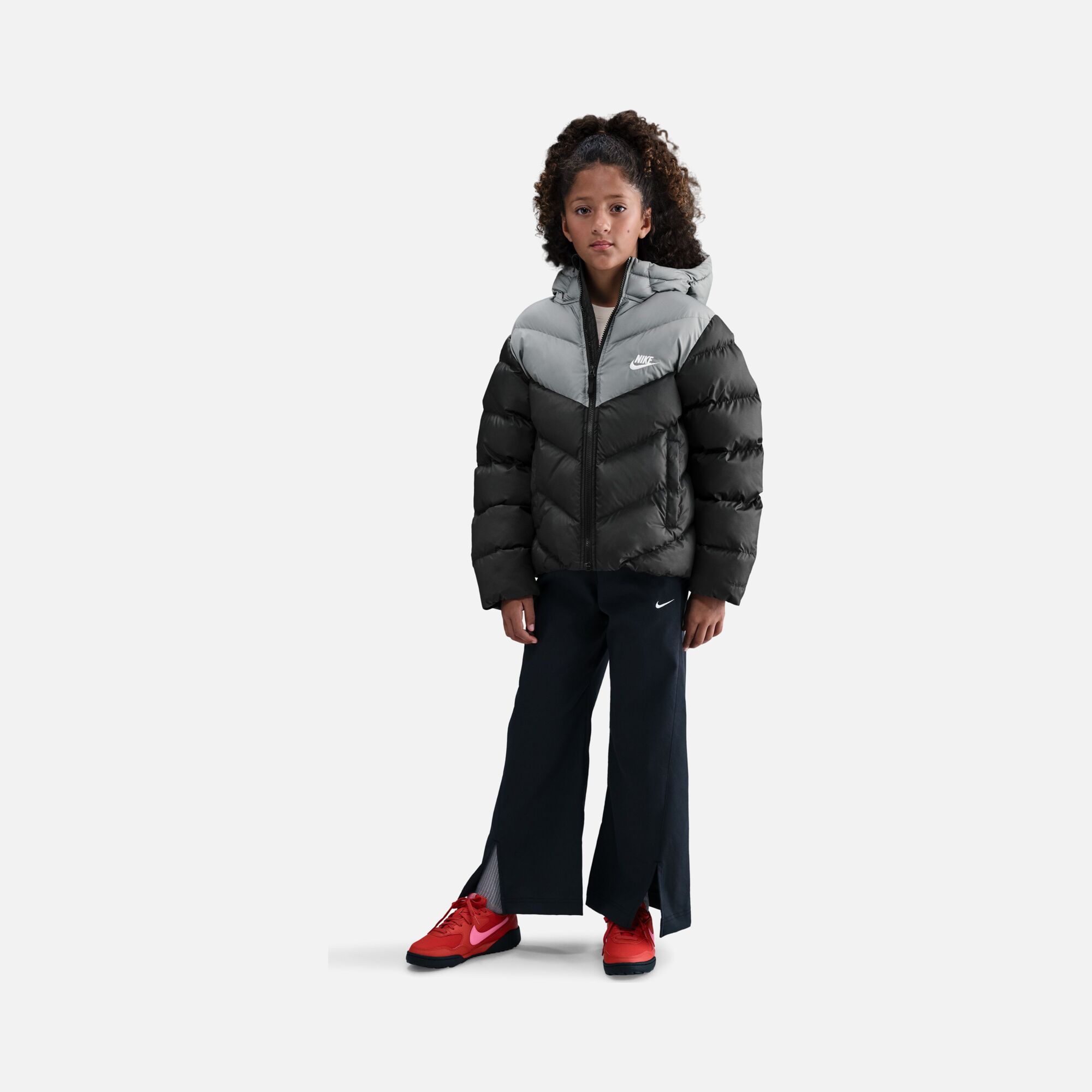 Nike Nsw Tf Adp Puffer Colorblock Çocuk Kapüşonlu Mont | Barçın