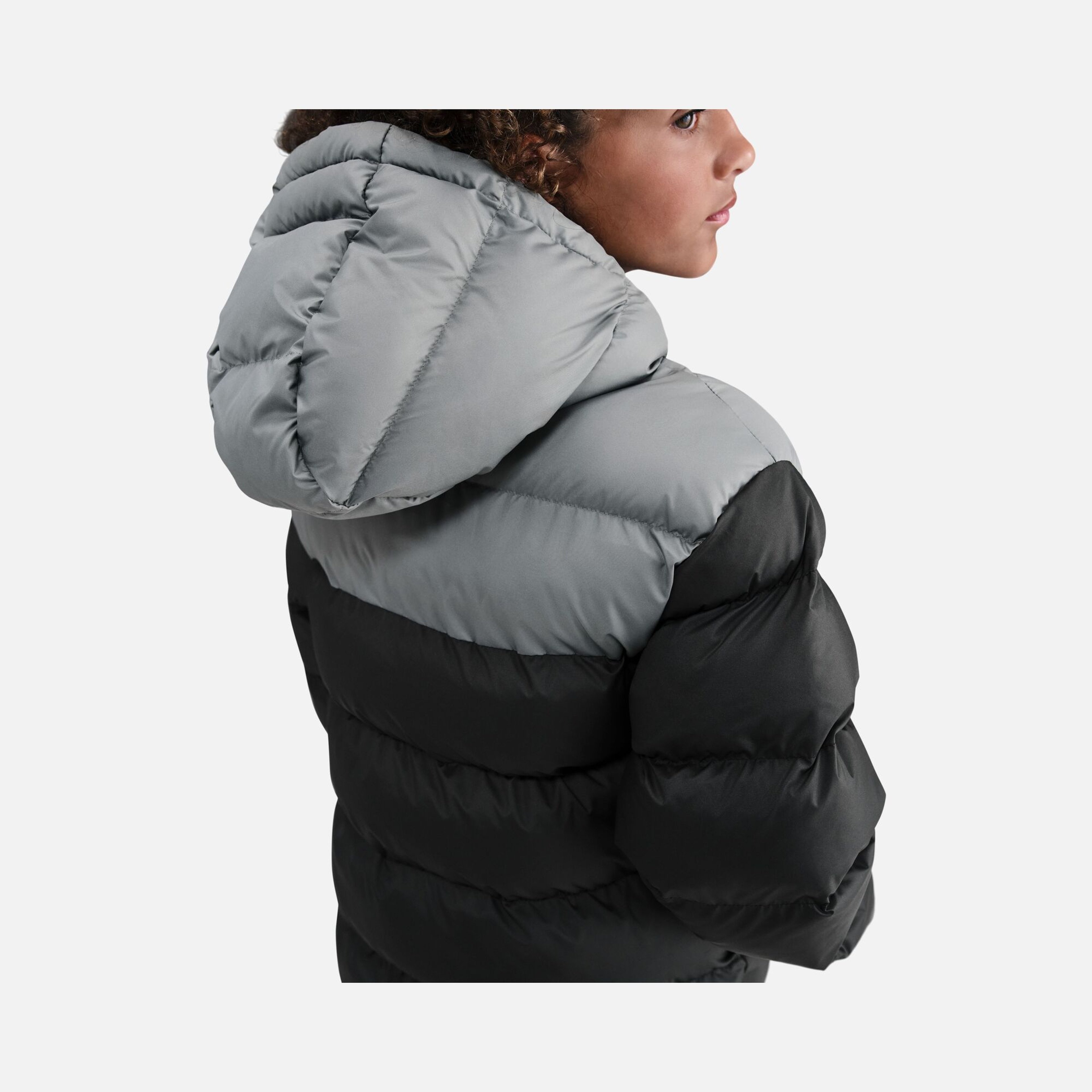 Nike Nsw Tf Adp Puffer Colorblock Çocuk Kapüşonlu Mont