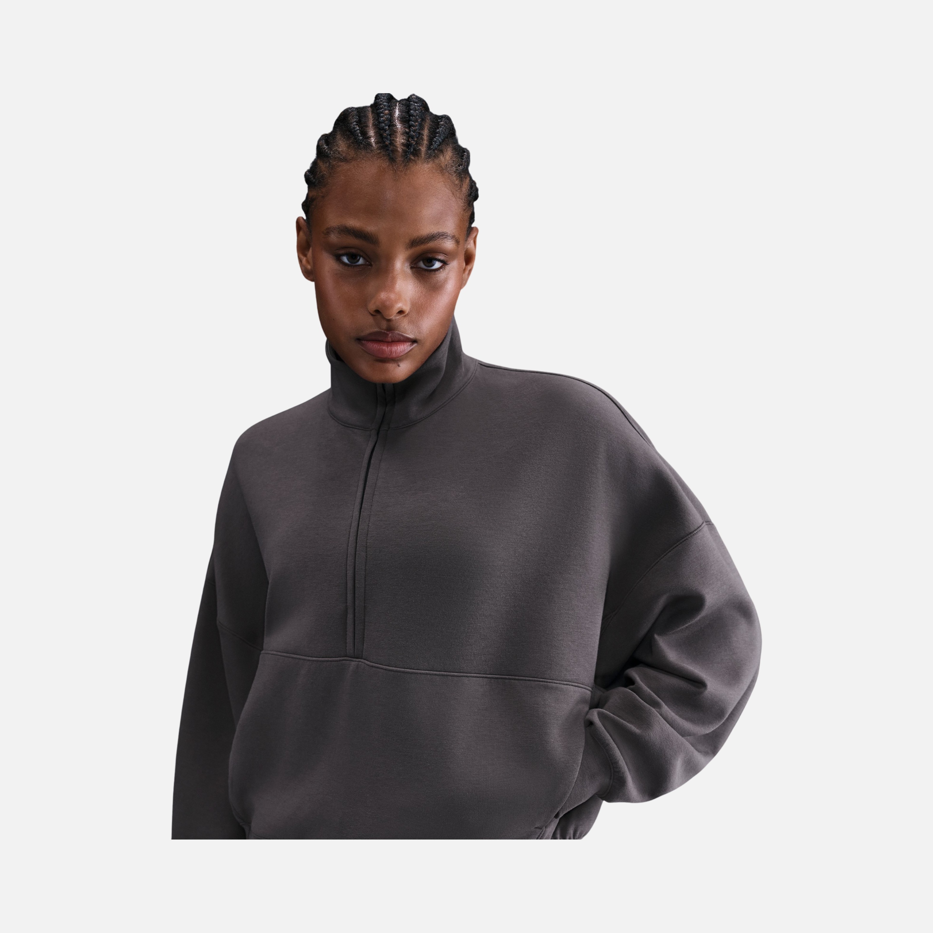 Nike 24.7 Dri-Fit Half-Zip Soft Knit Training Kadın Sweatshirt