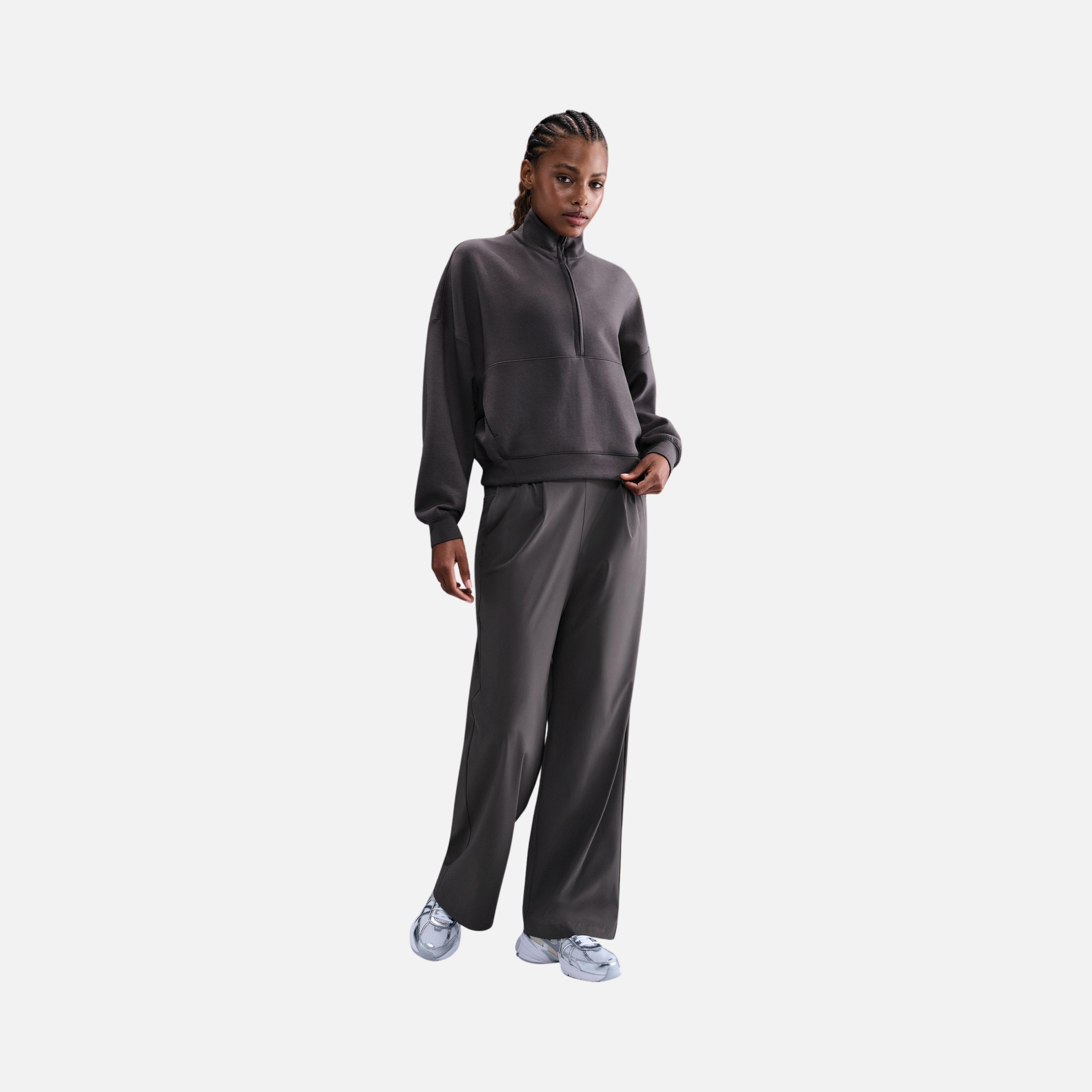 Nike 24.7 Dri-Fit Half-Zip Soft Knit Training Kadın Sweatshirt