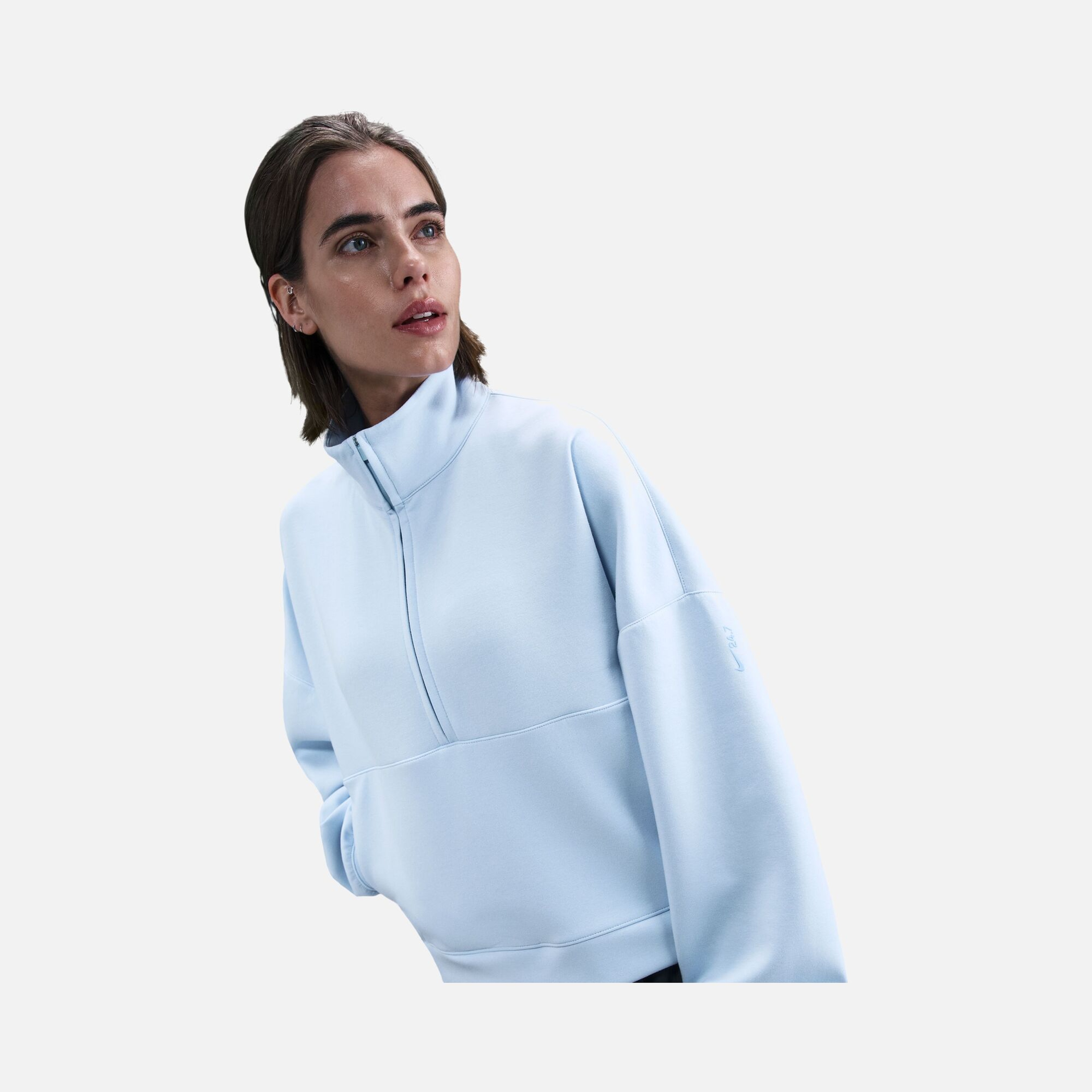 Nike 24.7 Dri-Fit Half-Zip Soft Knit Training Kadın Sweatshirt